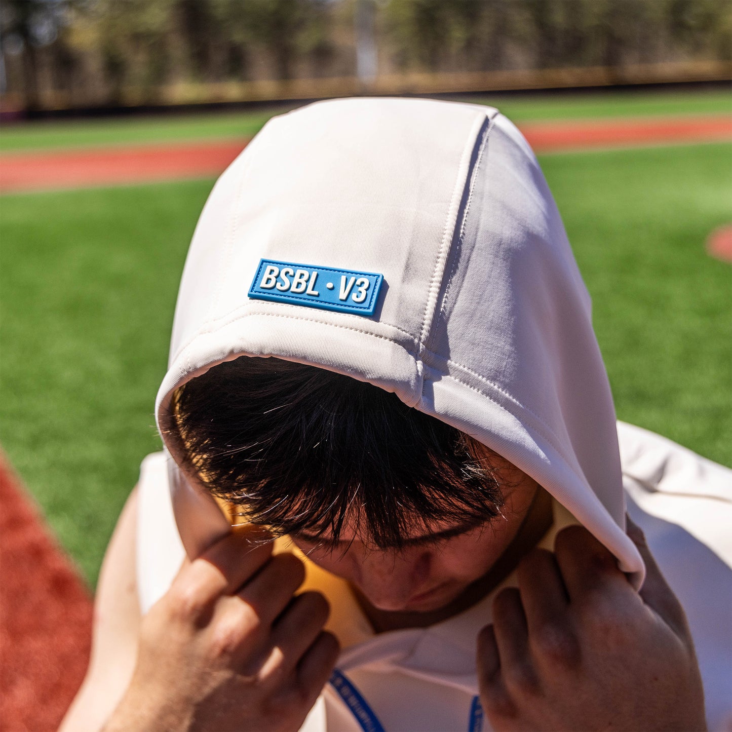 BSBL-SZN Sleeveless Hoodie V3 - Bone/Light Blue