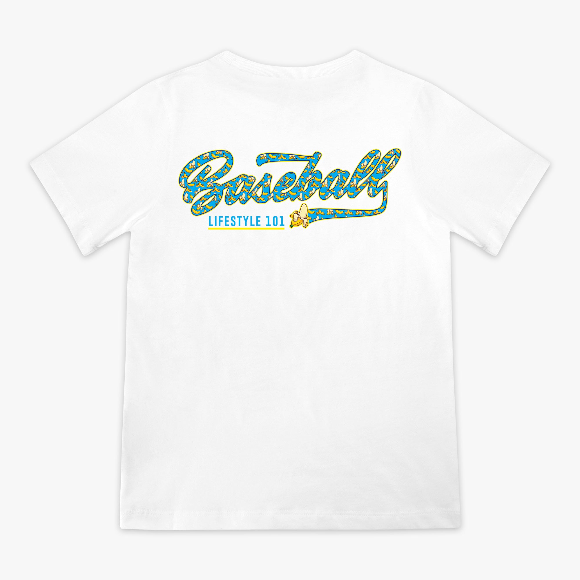 banana　CBN WHT XS Banana Youth Tee - White - Baseball Lifestyle 101
