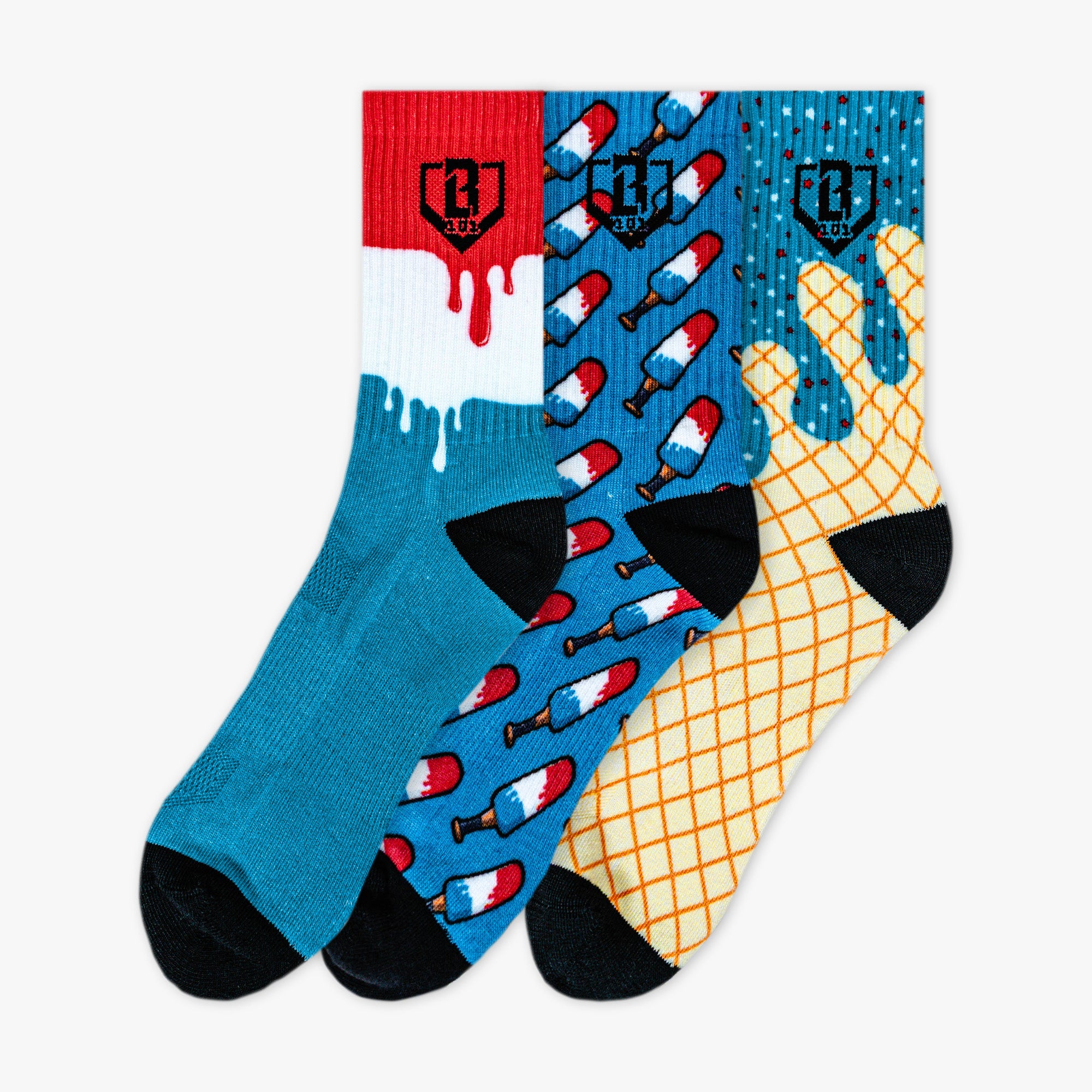 Freeze Pop Performance Socks 3-Pack - Baseball Lifestyle 101