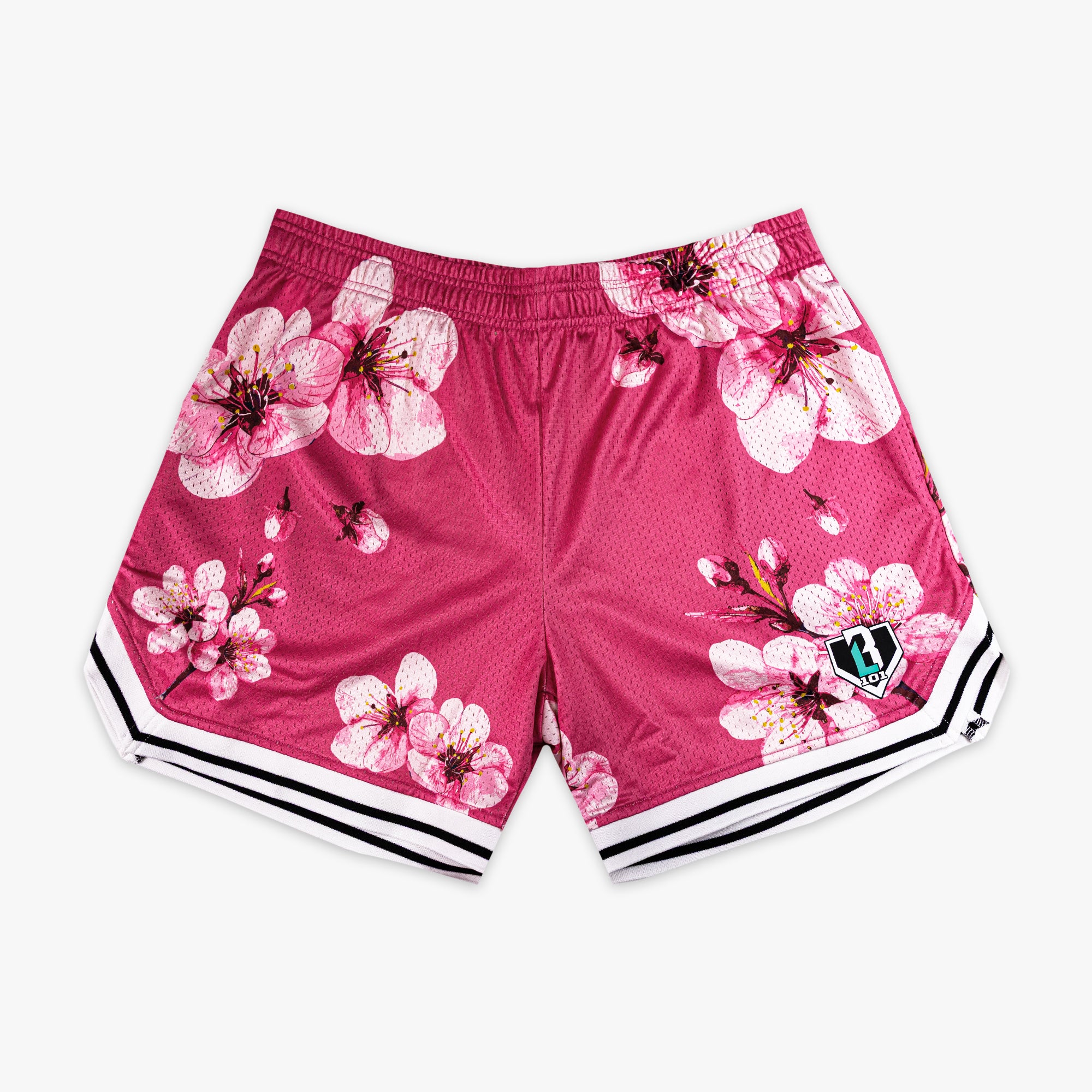 Cherry Blossoms Court Shorts - Pink - Baseball Lifestyle 101