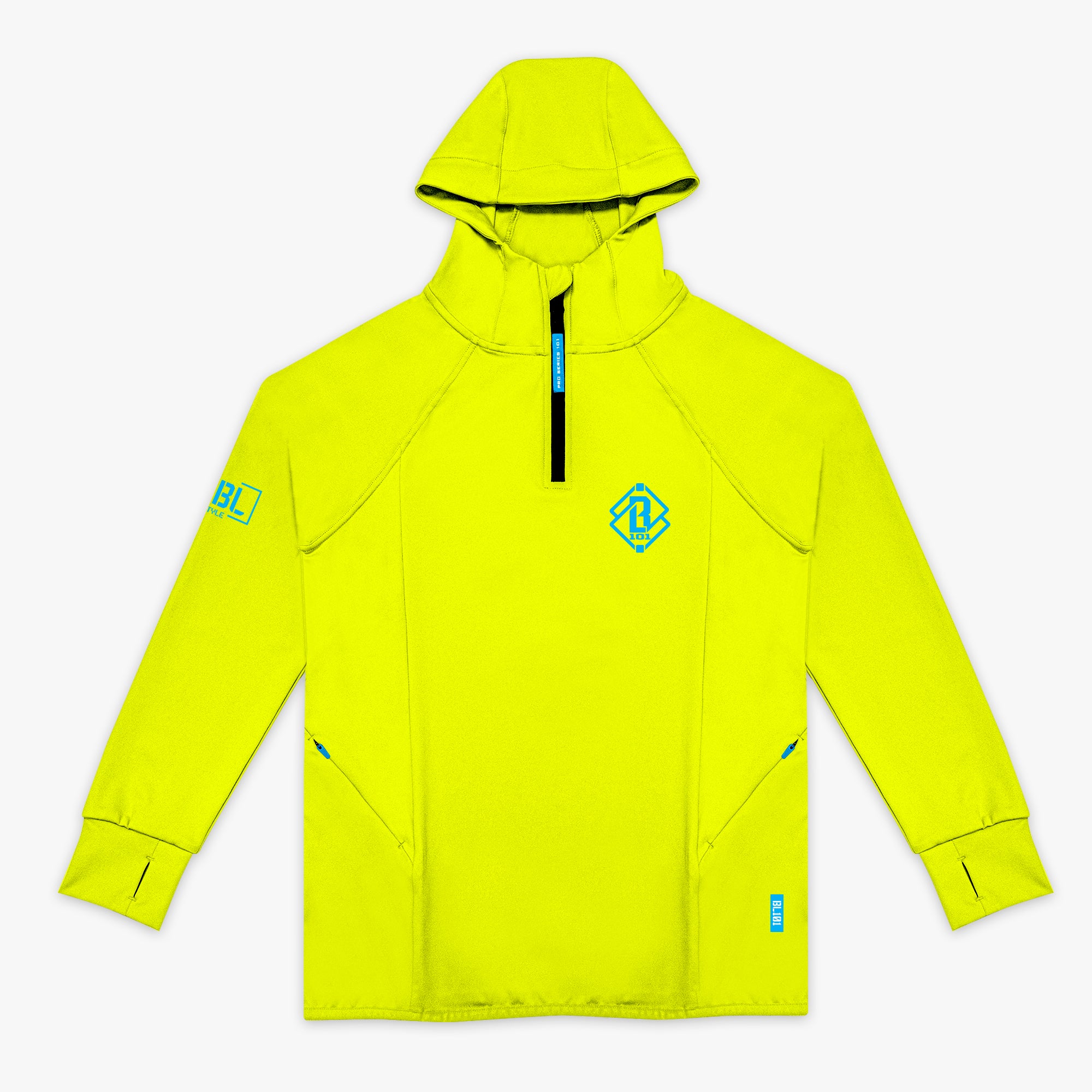 Diamond Tech Scuba Hoodie - Highlighter – Baseball Lifestyle 101