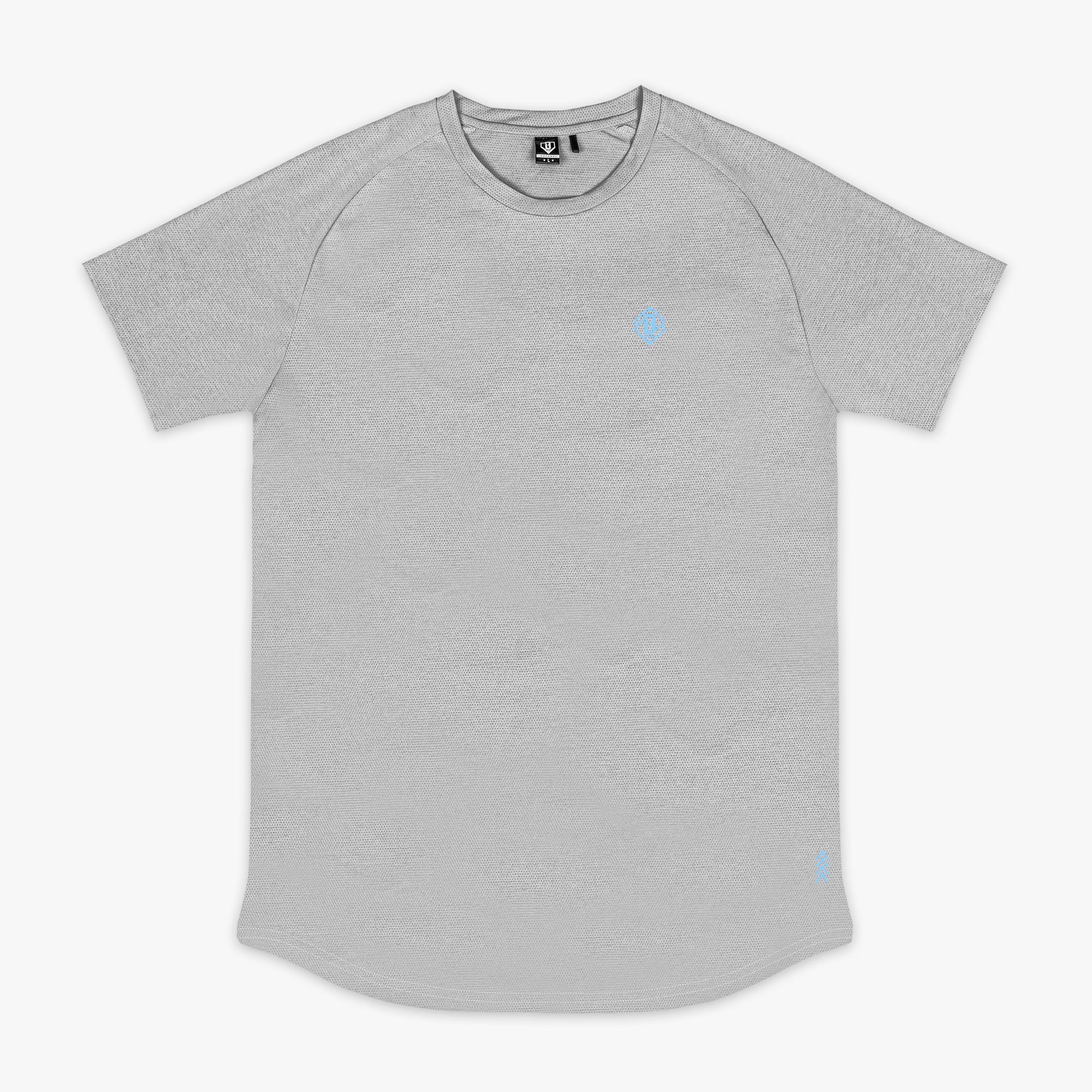 Diamond Tech Tee - Gray/Light Blue - Baseball Lifestyle 101