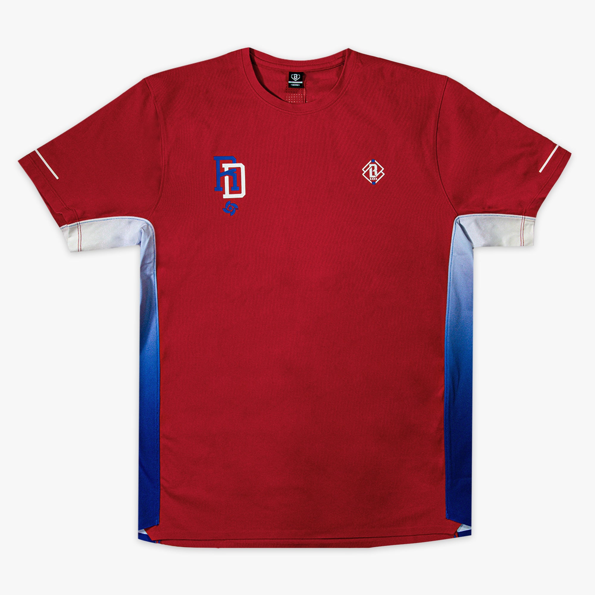 Diamond Tech Youth Vented Tee - Dominican Republic - Baseball