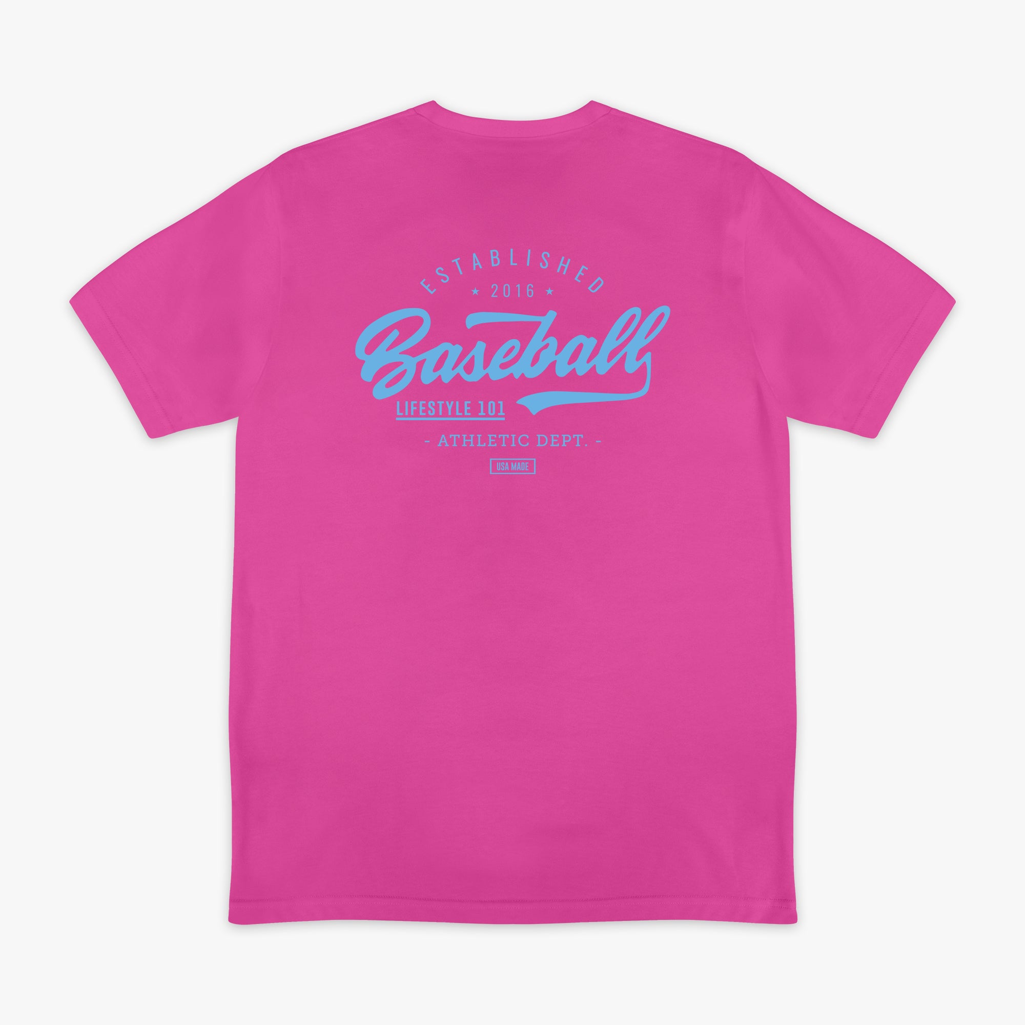 Established Tee - Cotton Candy Pink - Baseball Lifestyle 101