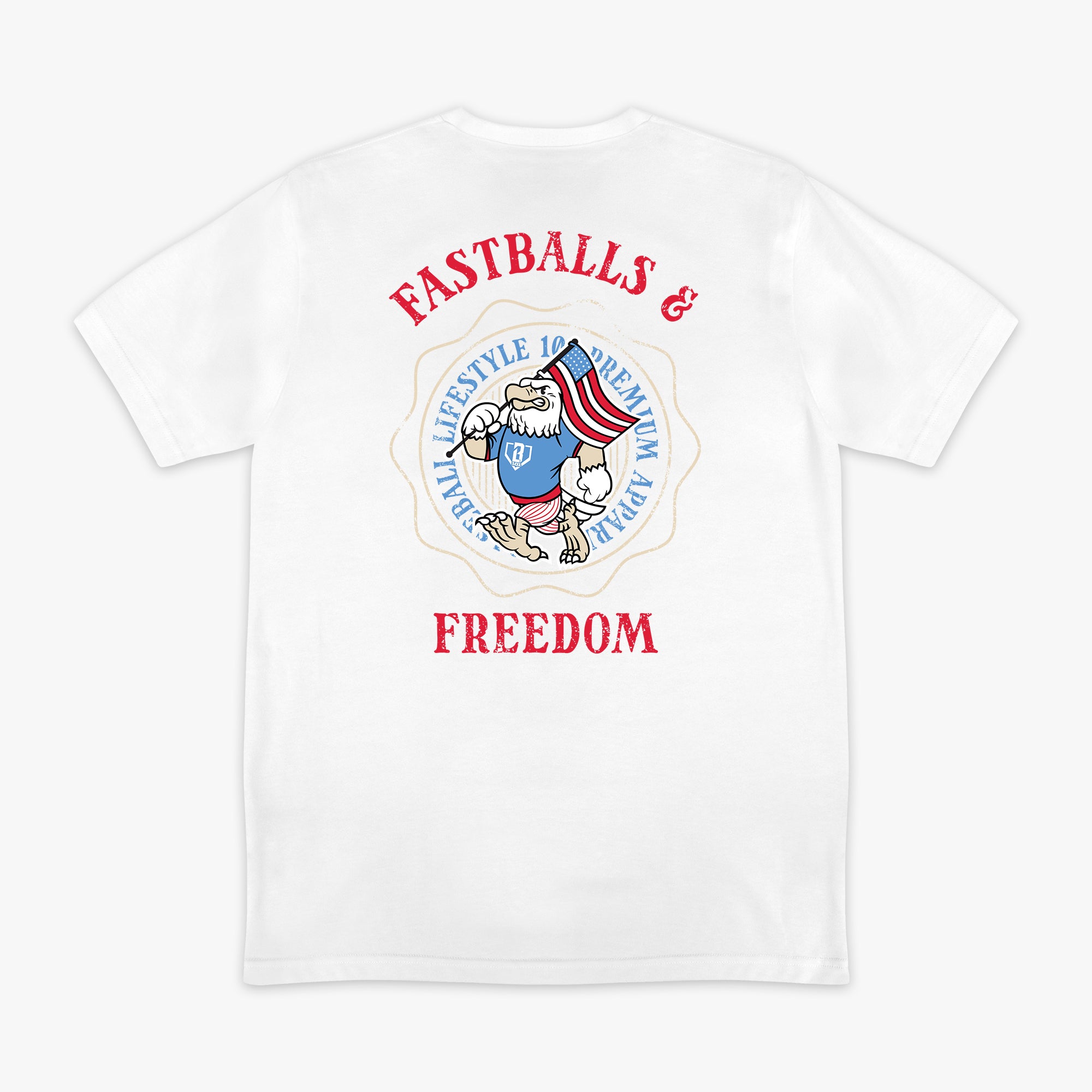 Fastballs & Freedom Tee – Baseball Lifestyle 101