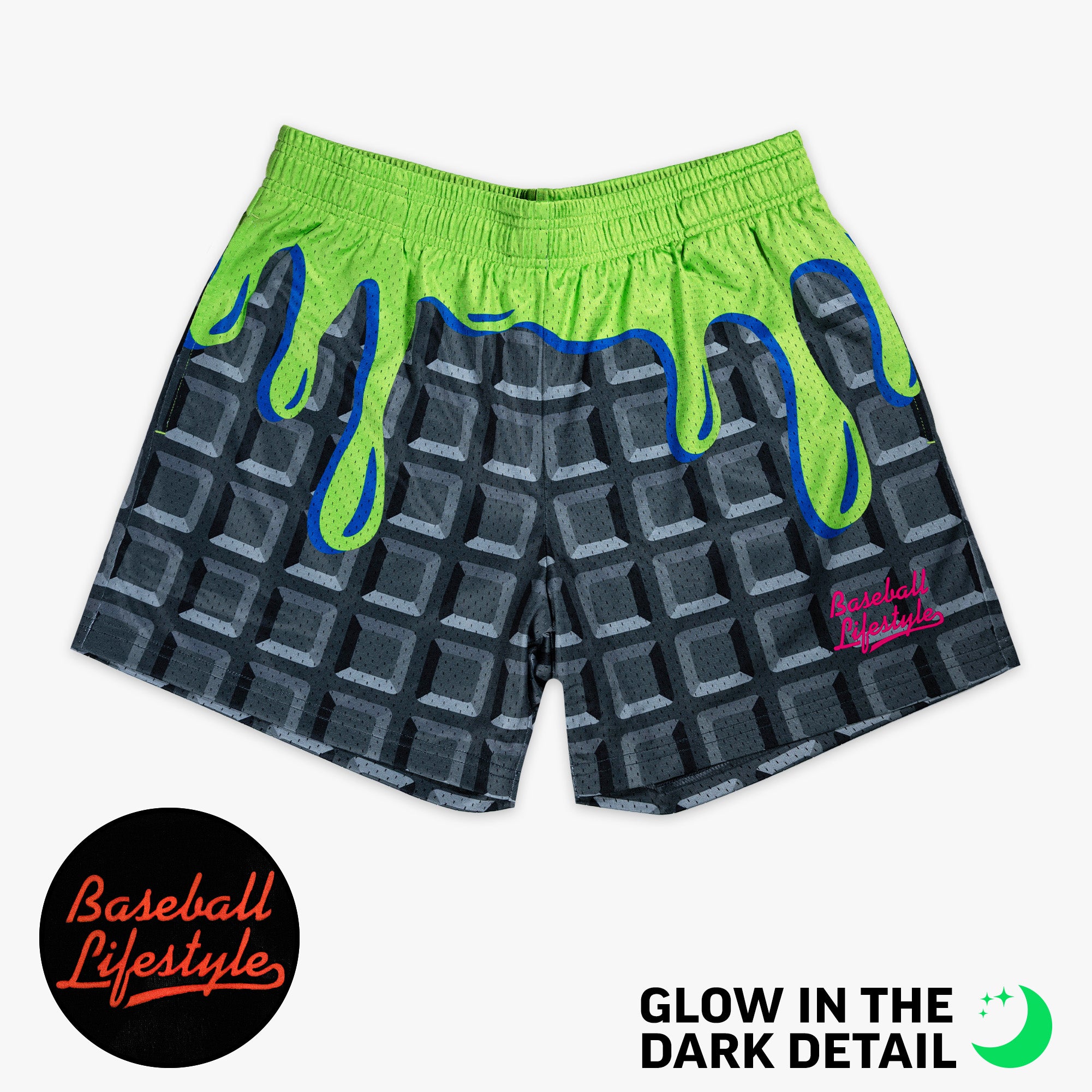 Spooky SZN Waffle Shorts - Baseball Lifestyle 101