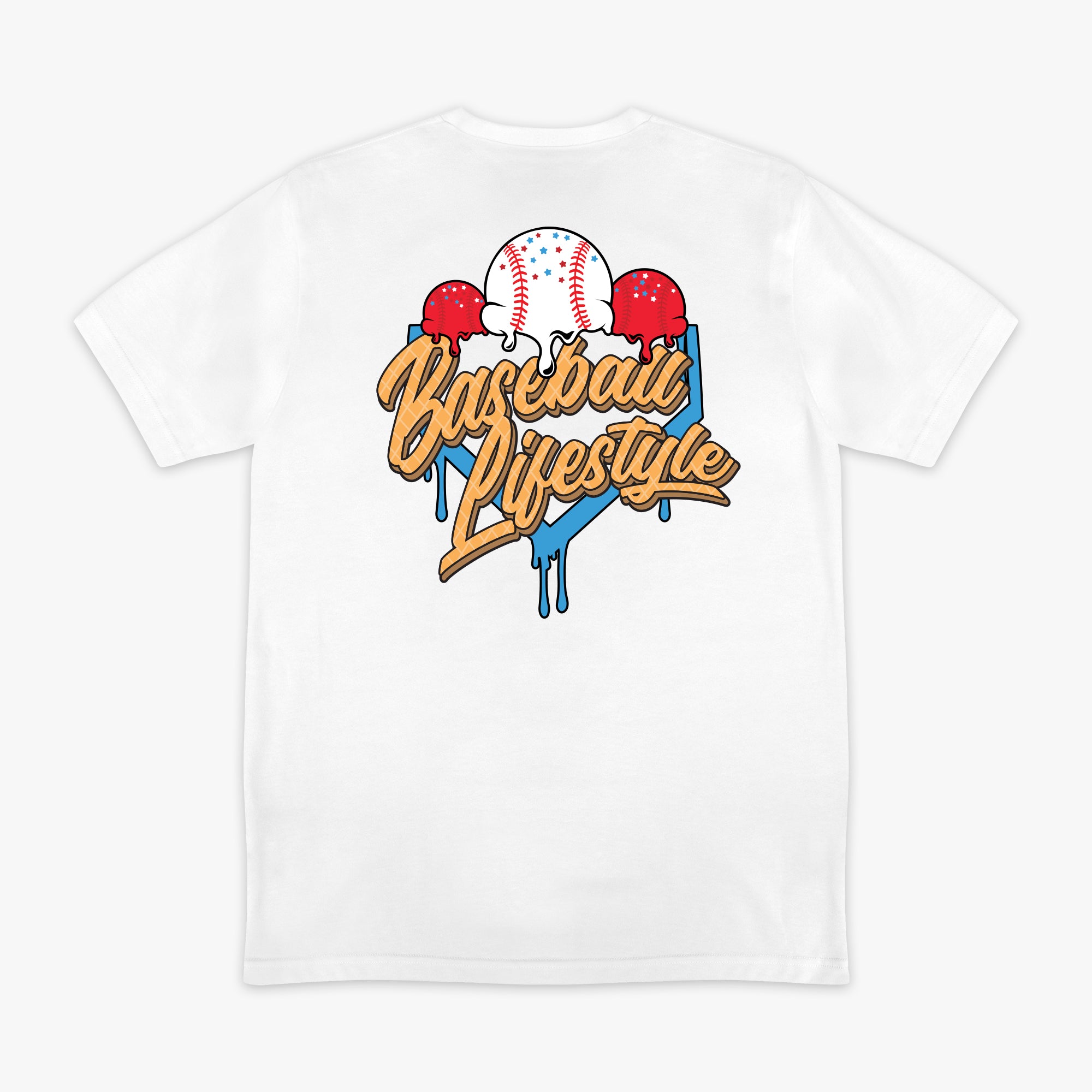 Ice Cream Tee - USA - Baseball Lifestyle 101