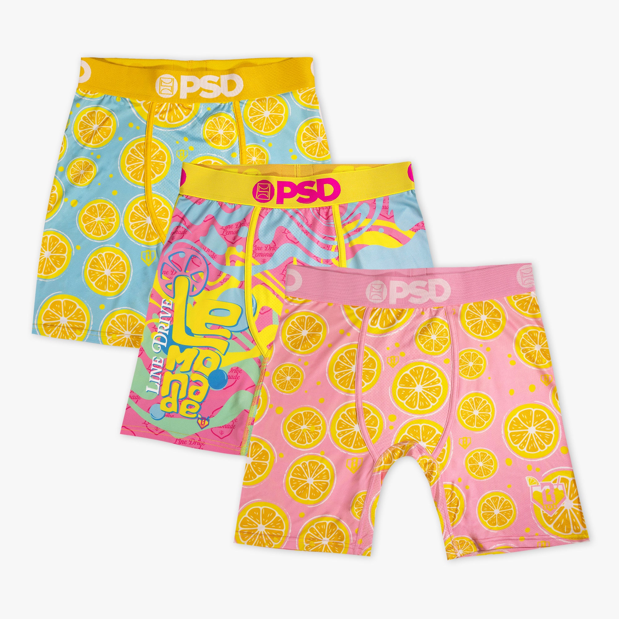 BL101 X PSD Lemon Summer 3-Pack Underwear - Baseball Lifestyle 101