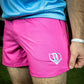 pink baseball shorts with liners