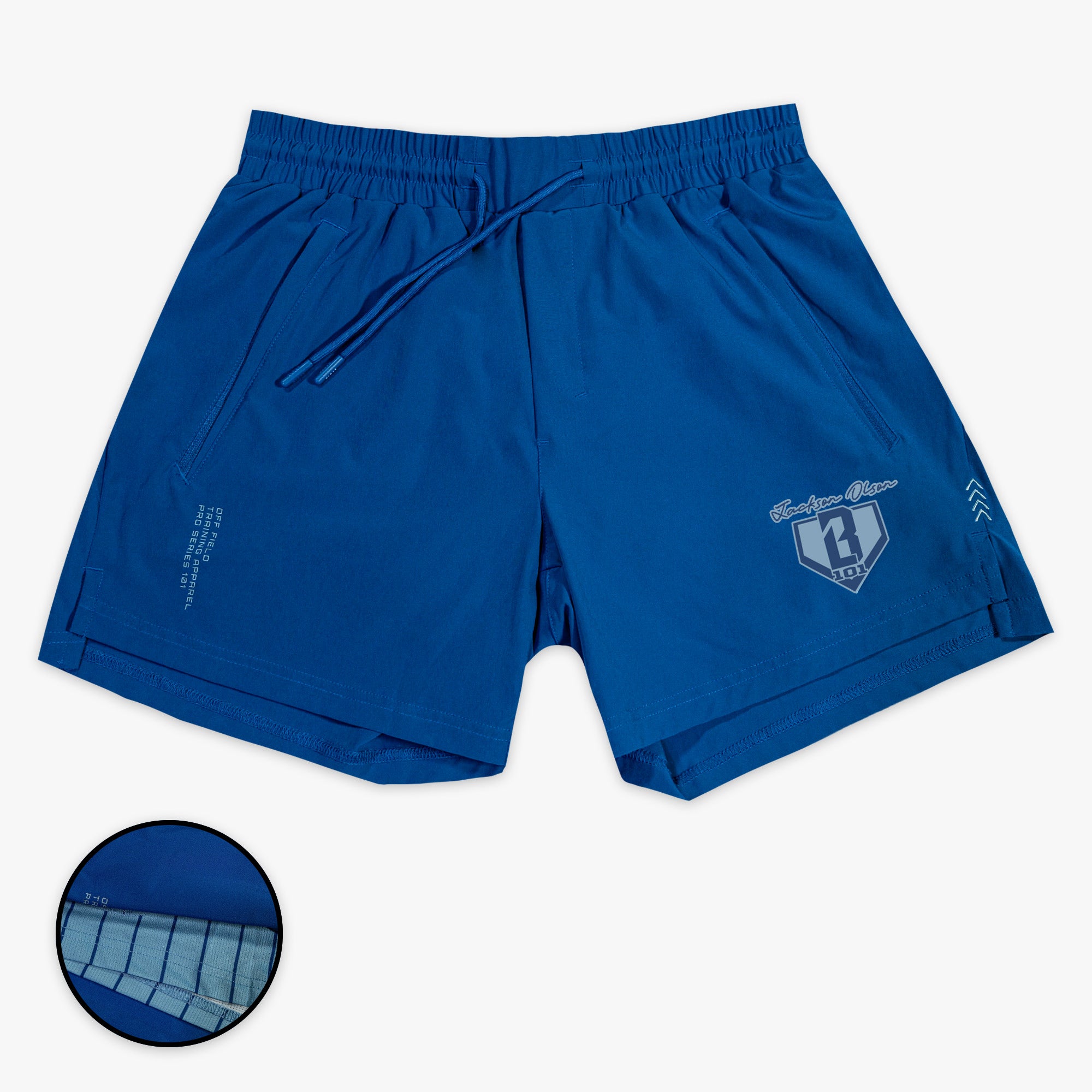 Pro Series Shorts V2 With Liner - Blue Pinstripes - Baseball