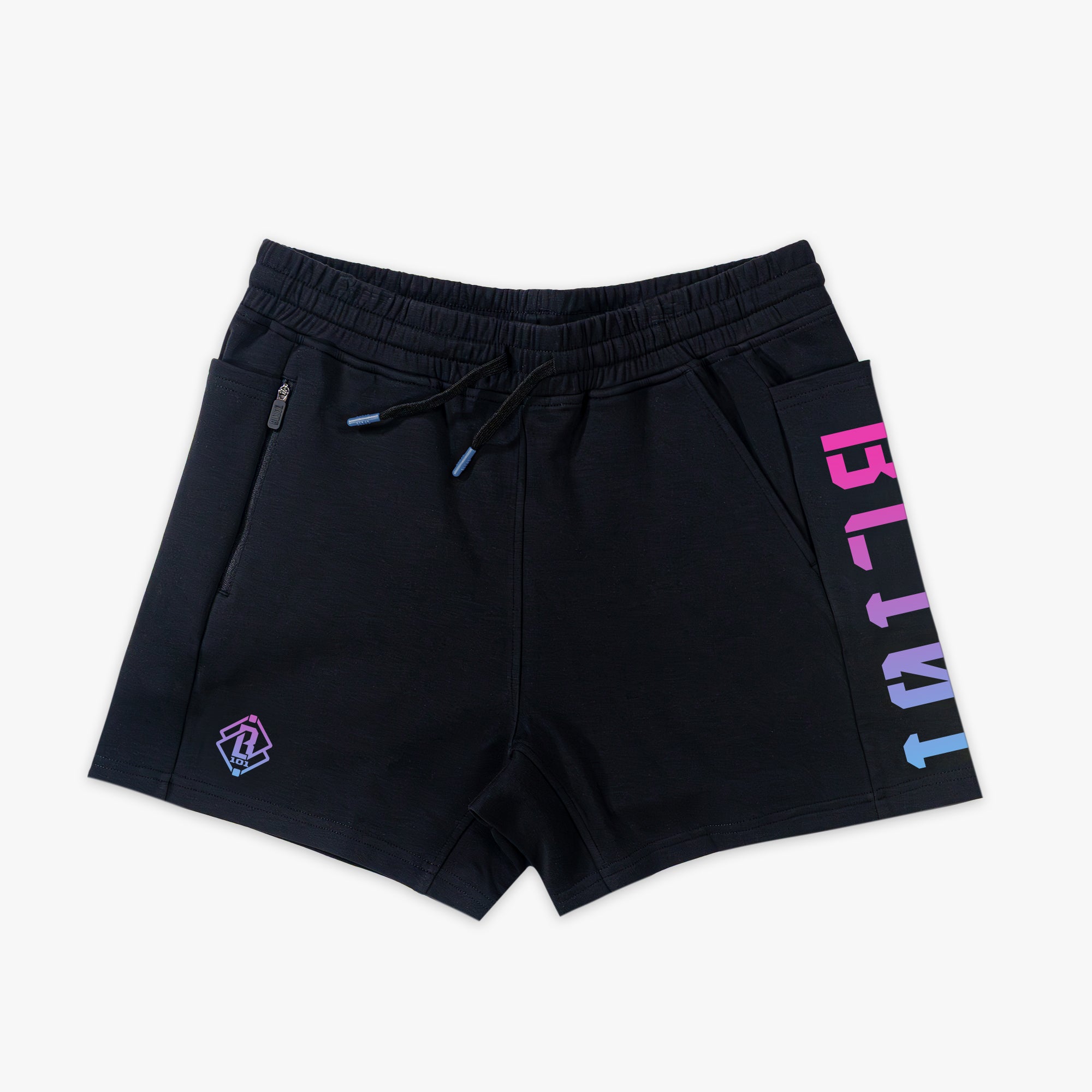 Diamond Relaxed Fit Sweatshorts - Black/Cotton Candy - Baseball