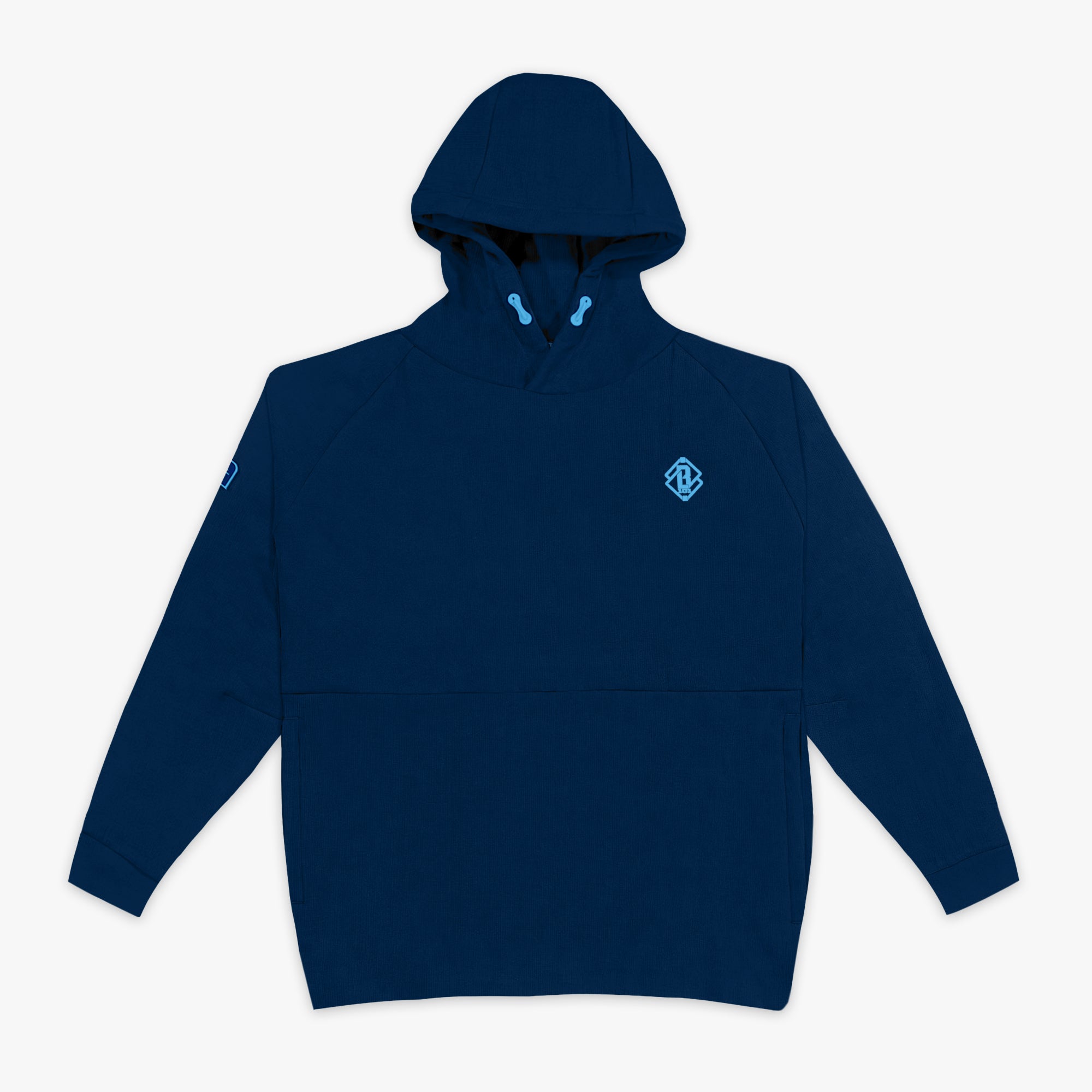 Diamond Tech Side Vented Hoodie - Navy/Light Blue - Baseball