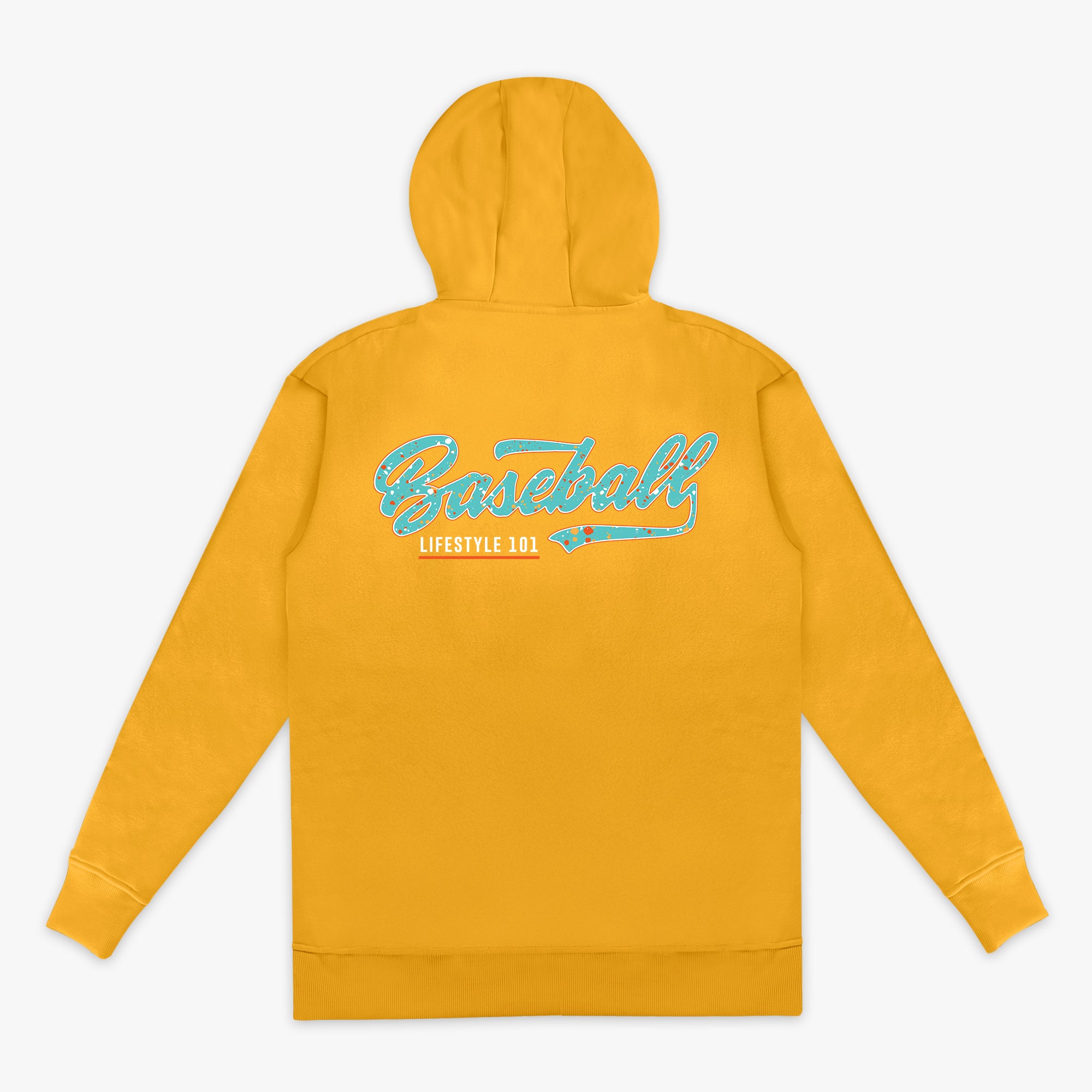 Splatter Youth Hoodie - Orange - Baseball Lifestyle 101