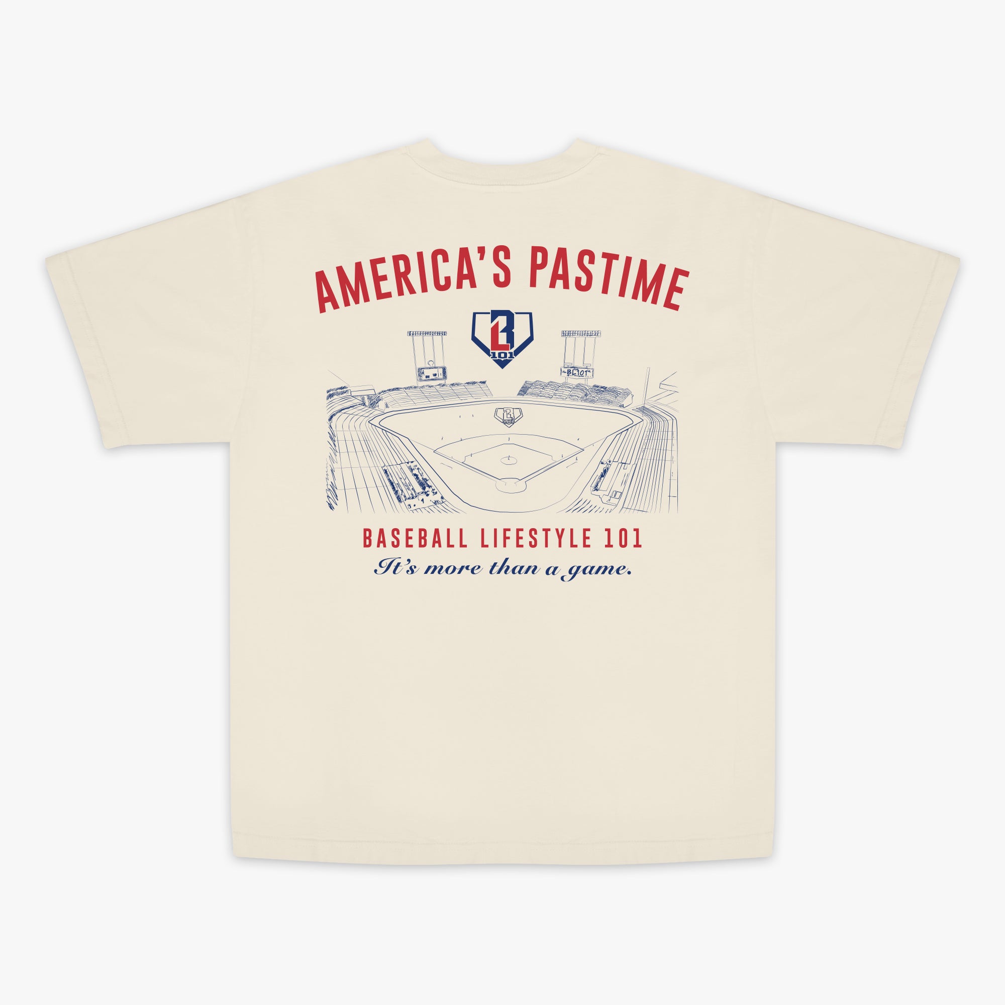 Stadium Relaxed Tee - Bone - Baseball Lifestyle 101