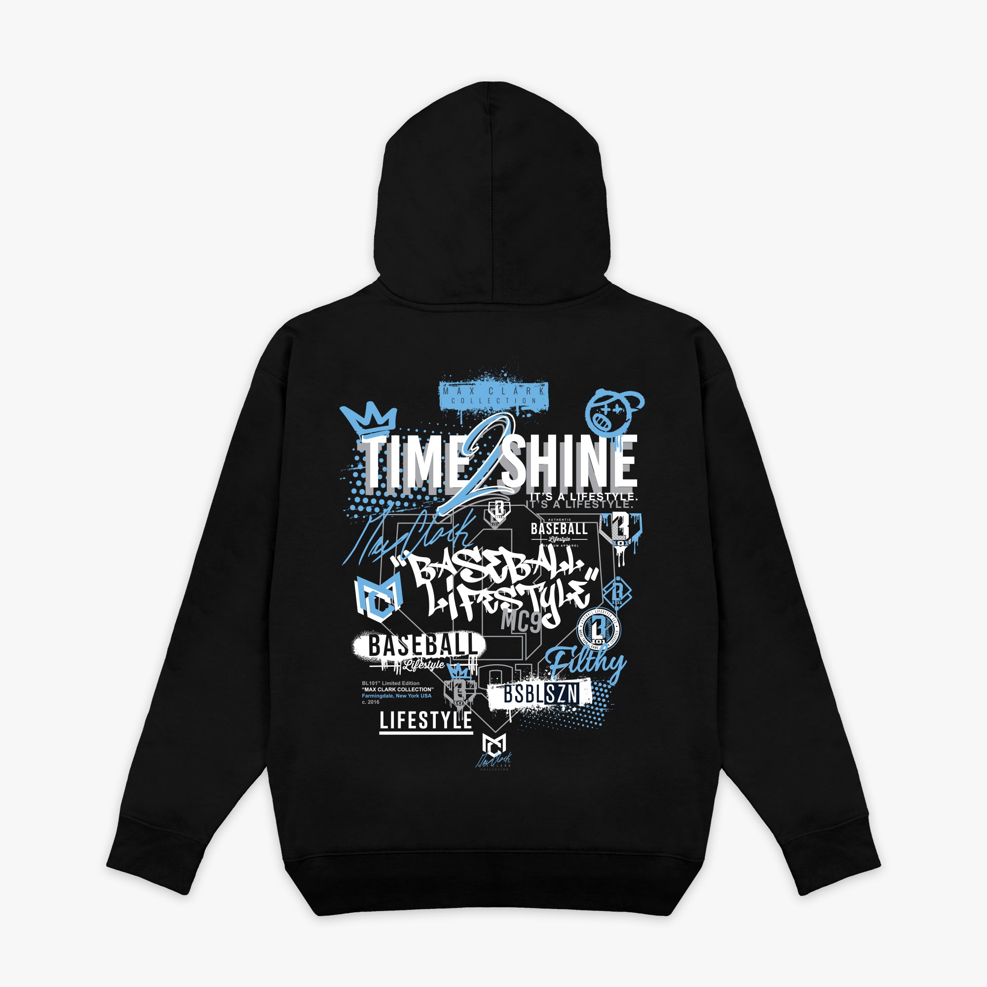 Time 2 Shine Icons Hoodie - Black – Baseball Lifestyle 101