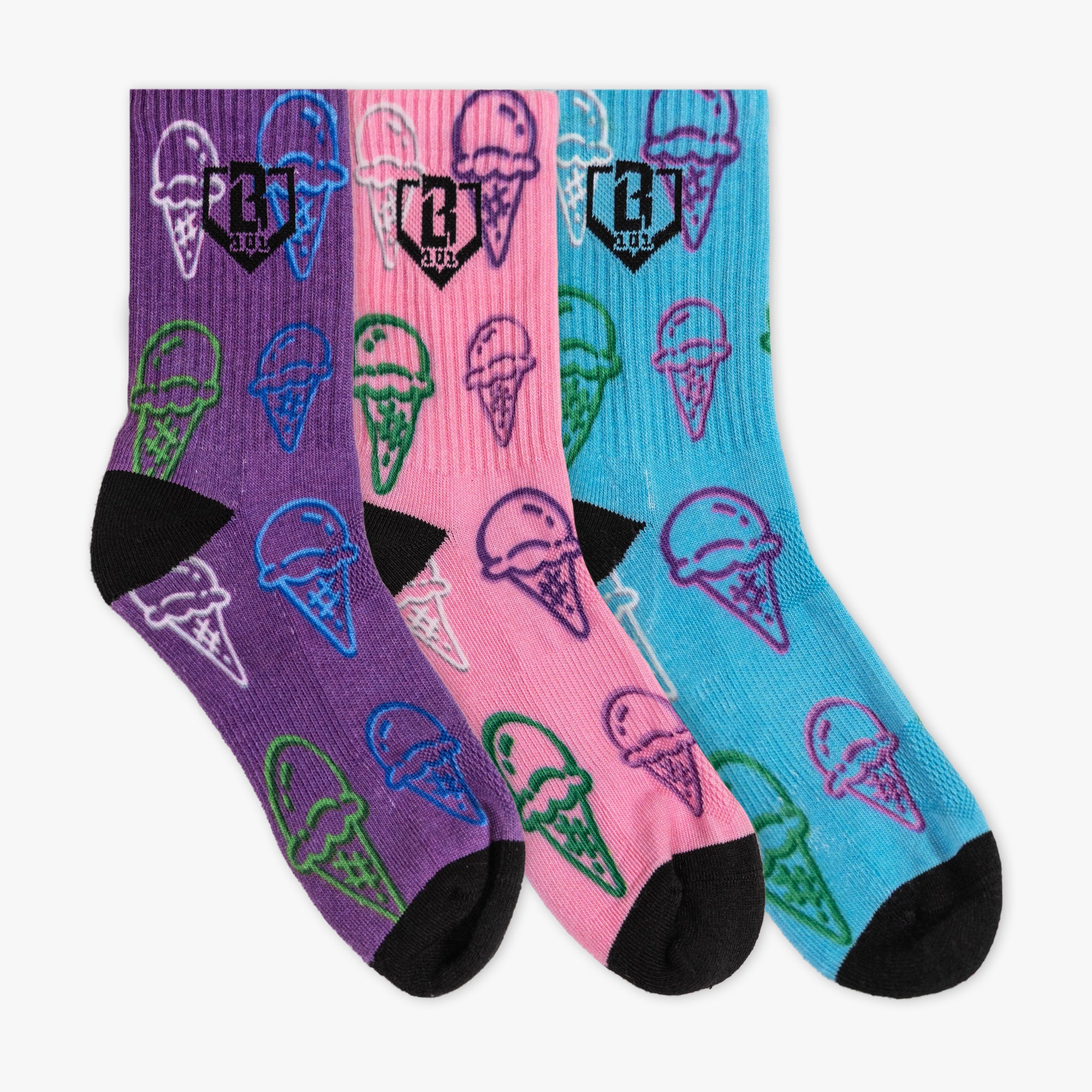 Scoops Performance Socks - Galaxy 3-Pack - Baseball Lifestyle 101