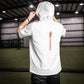 BSBL-SZN Short Sleeve Hoodie V2 White/Red