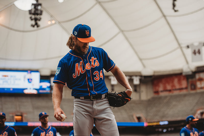 The Mets spent their afternoon practicing in the Carrier Dome