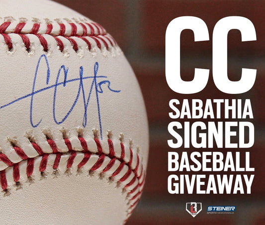 CC Sabathia Signed Baseball Giveaway