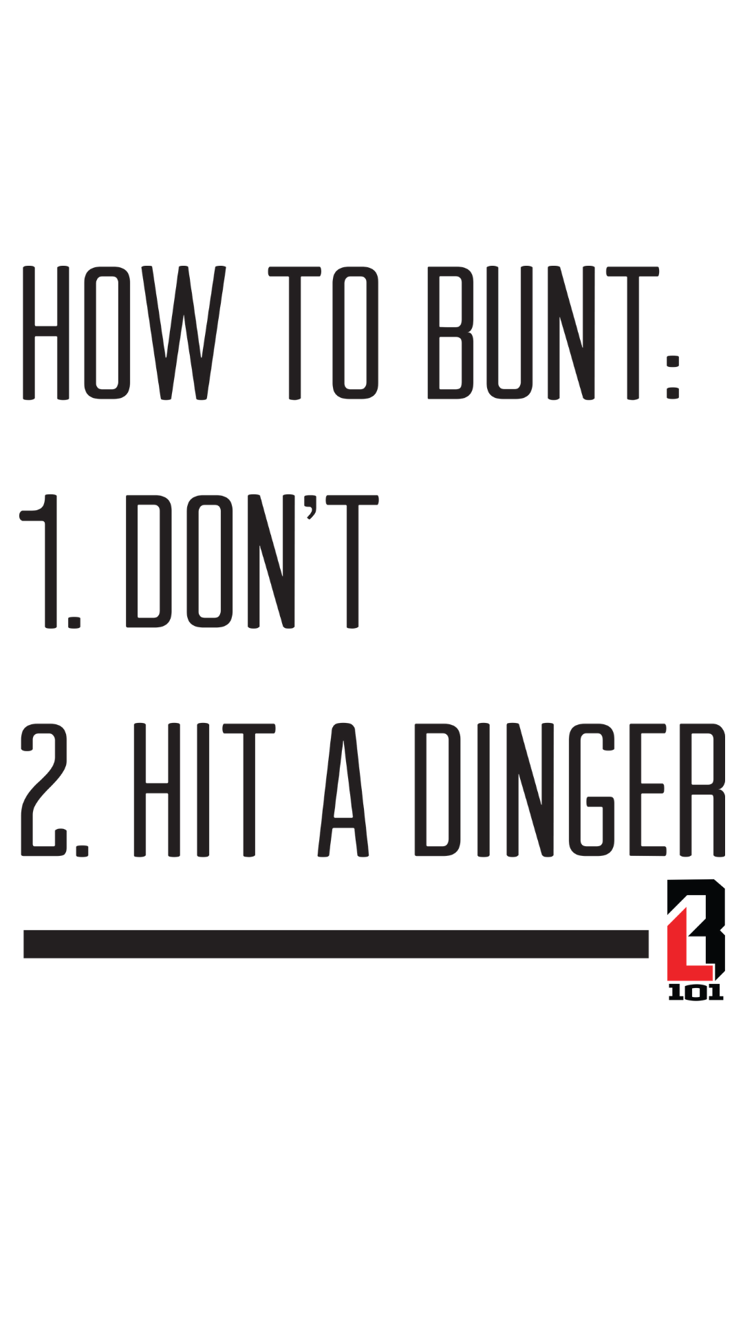 Wallpaper Wednesday - Never Bunt