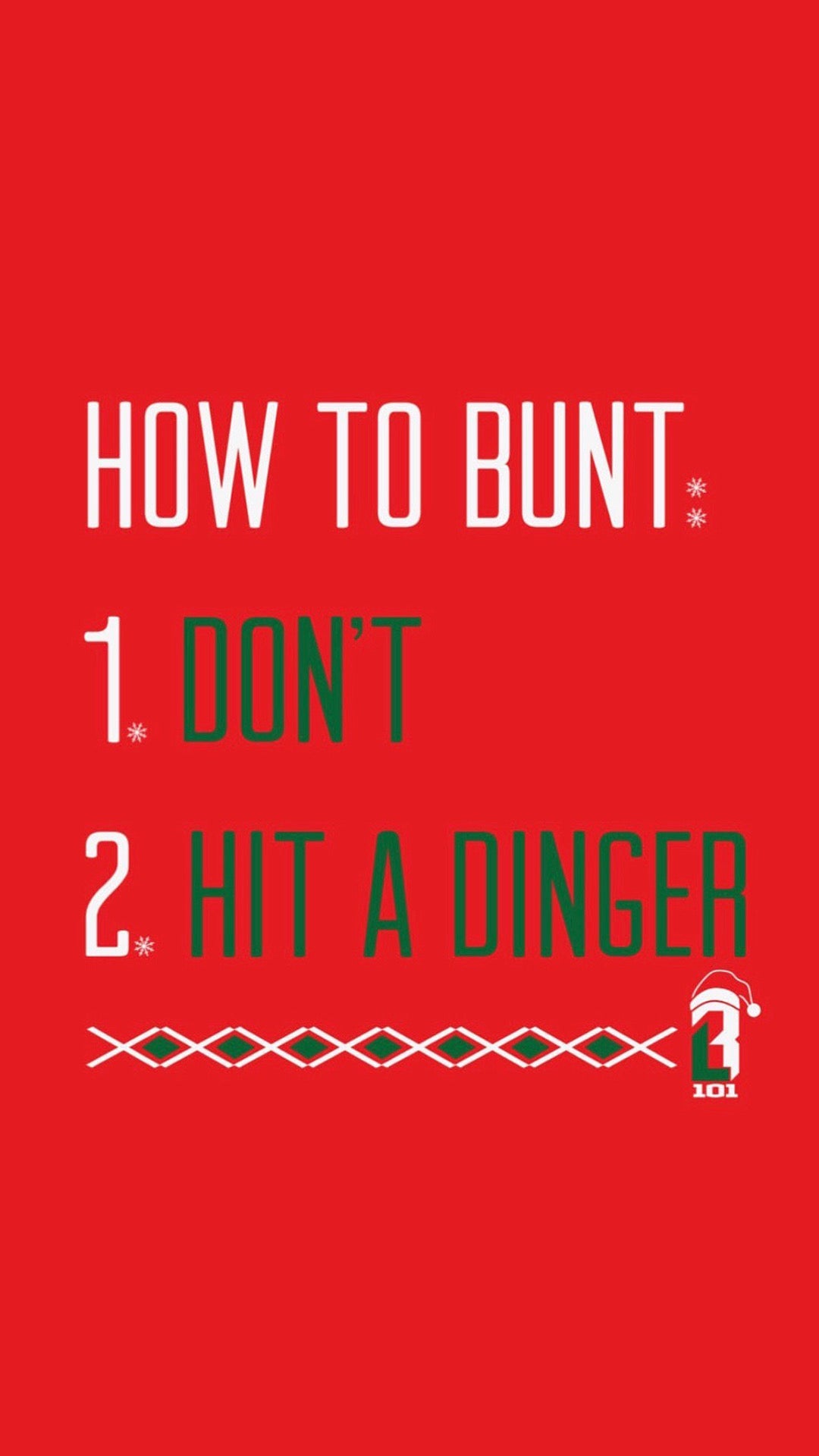 Wallpaper Wednesday - Holiday How To Bunt
