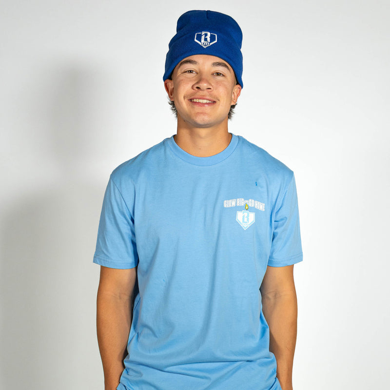 Blue Baseline Beanie beanie