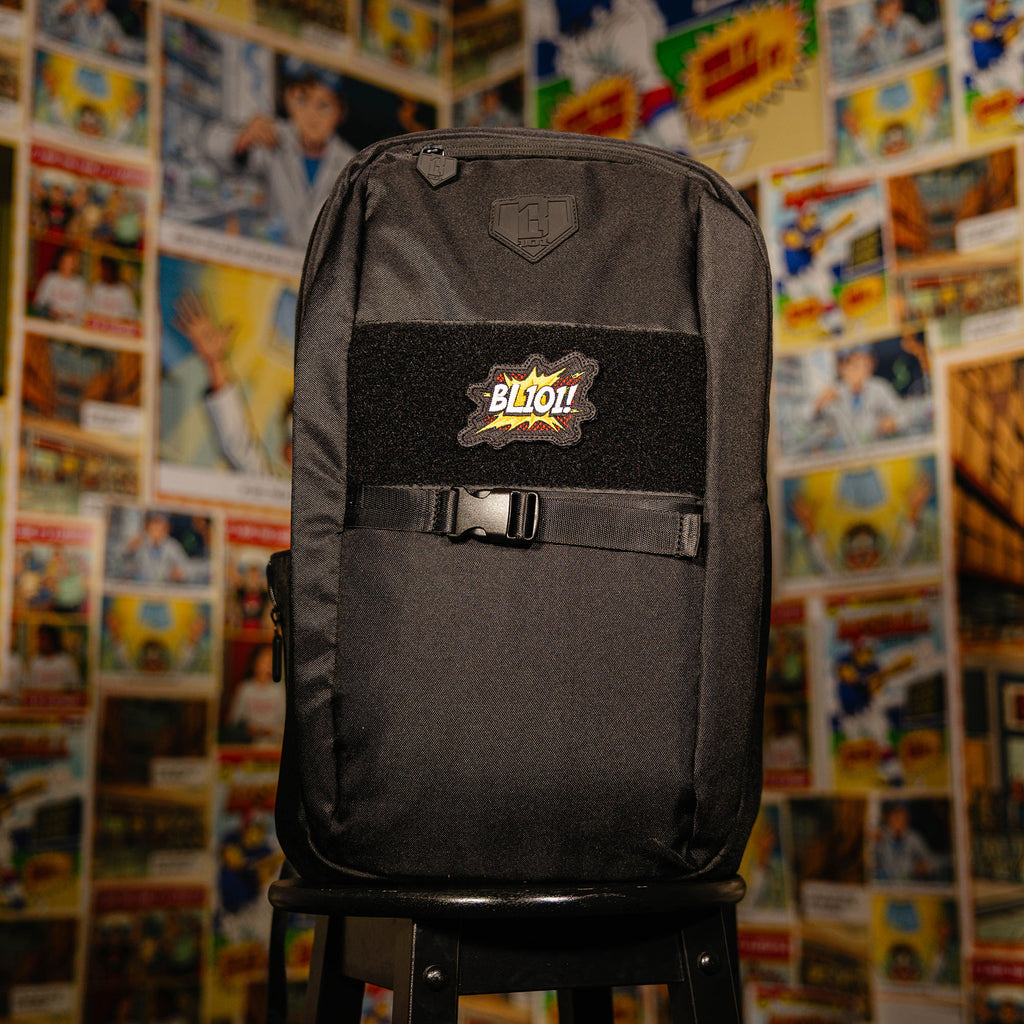 Black patch with "Comic Book" design — product view