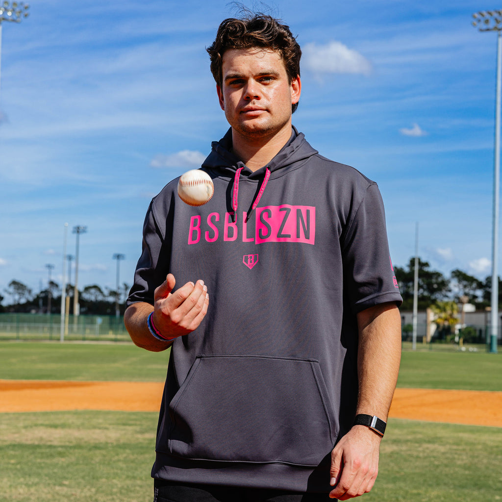 BSBL-SZN Short Sleeve Hoodie V3 - Dark Gray