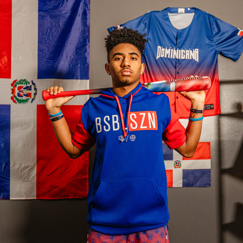 BSBL-SZN Short Sleeve Hoodie V3 - Dominican Republic