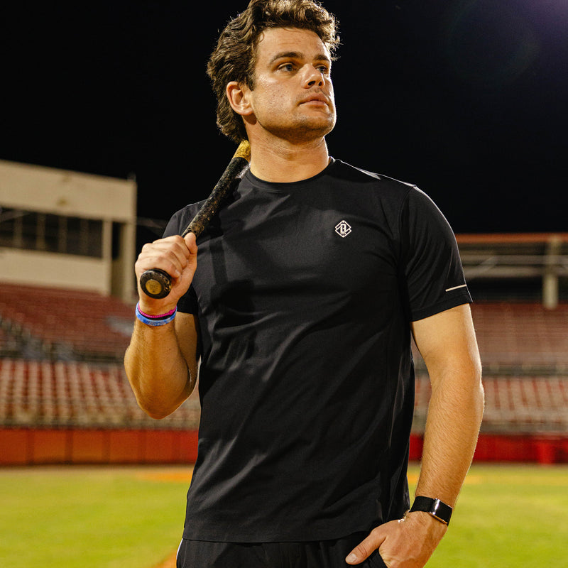 Diamond Tech Vented Tee - Black