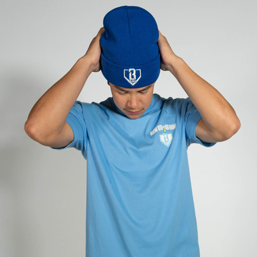 Blue Baseline Beanie beanie