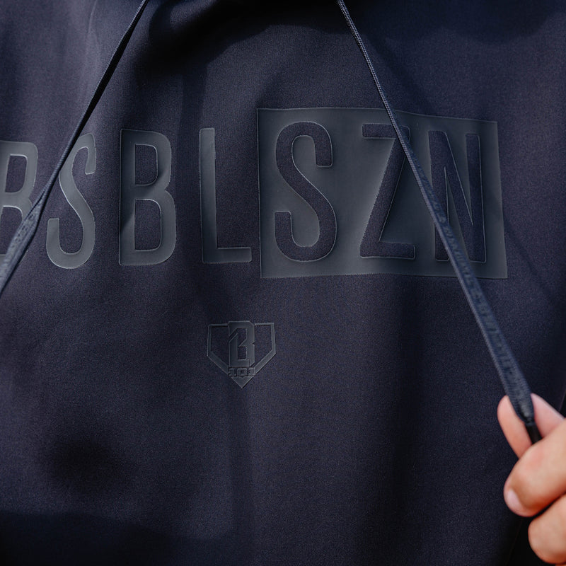 BSBL-SZN Youth Short Sleeve Hoodie V3 - Blackout