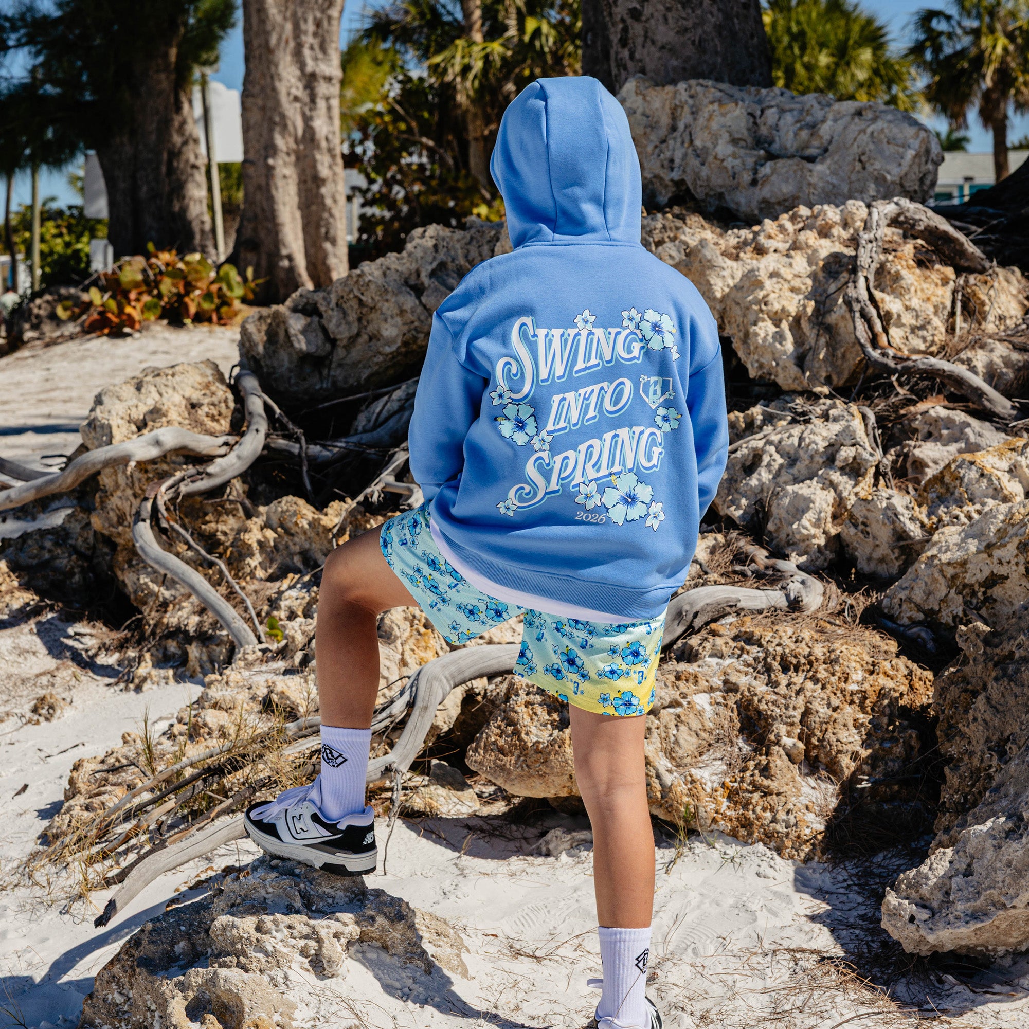 Field Of Flowers Youth Hoodie - Baseball Lifestyle 101