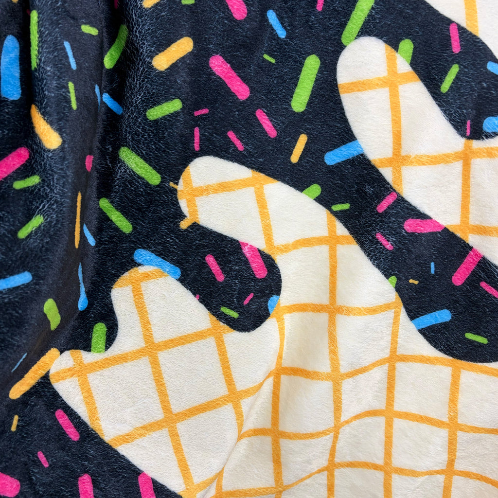 Black Ice Cream Blanket Midnight Sundae blanket