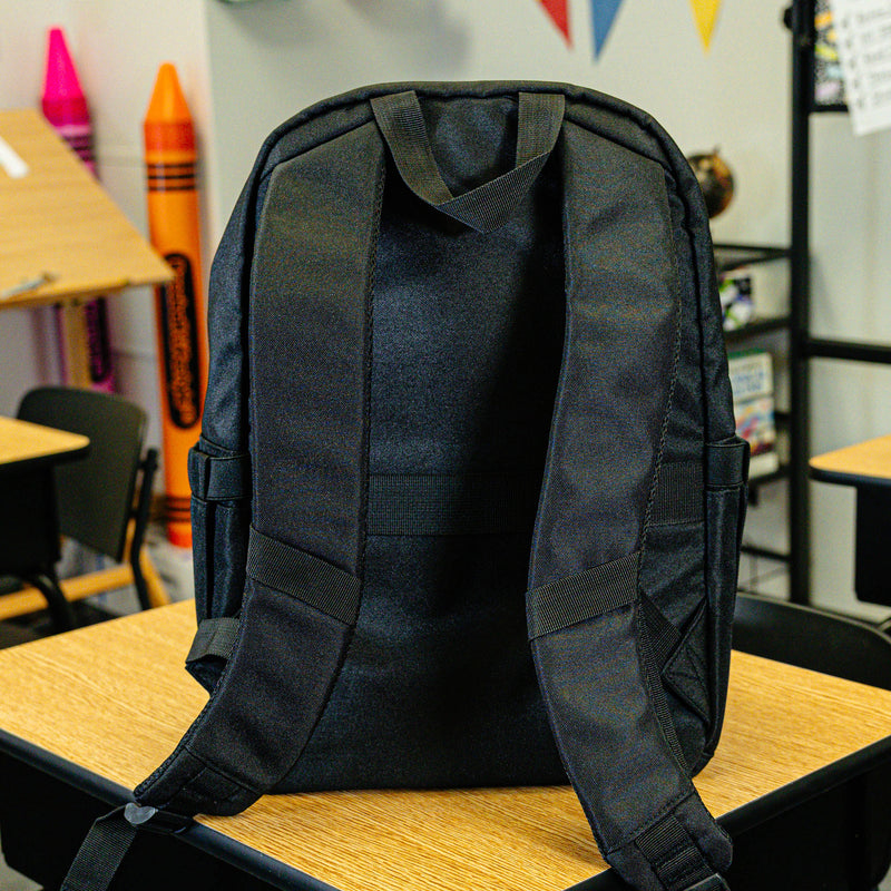 Black Rotation backpack — back view