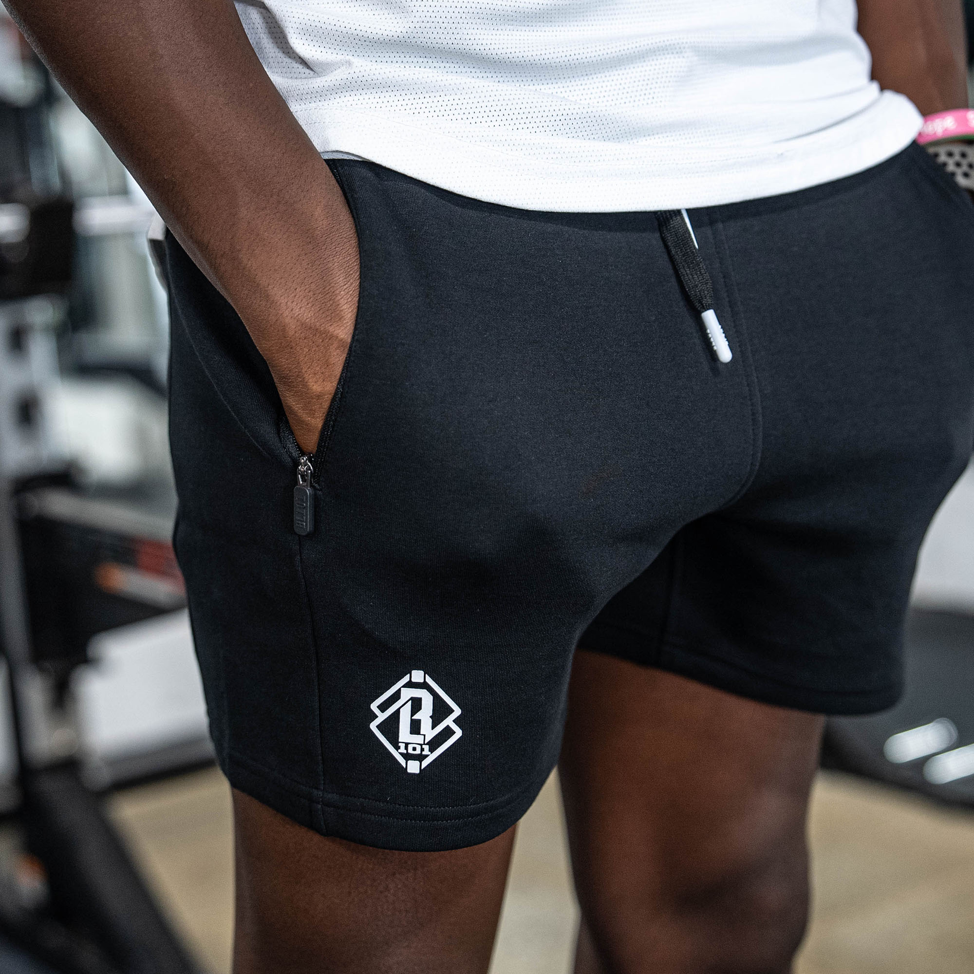 Diamond Relaxed Fit Youth Sweatshorts - Black/White - Baseball