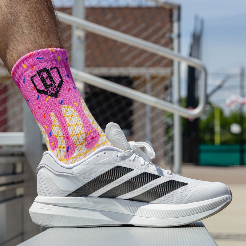 Ice Cream Performance Poly Socks 3-Pack - Cotton Candy