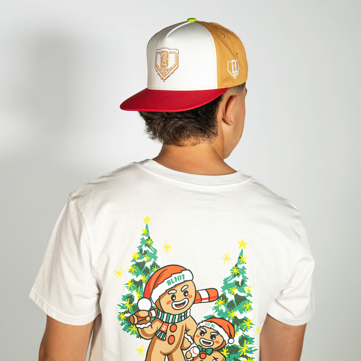 Brown snapback with "Gingerbread Rookie" design