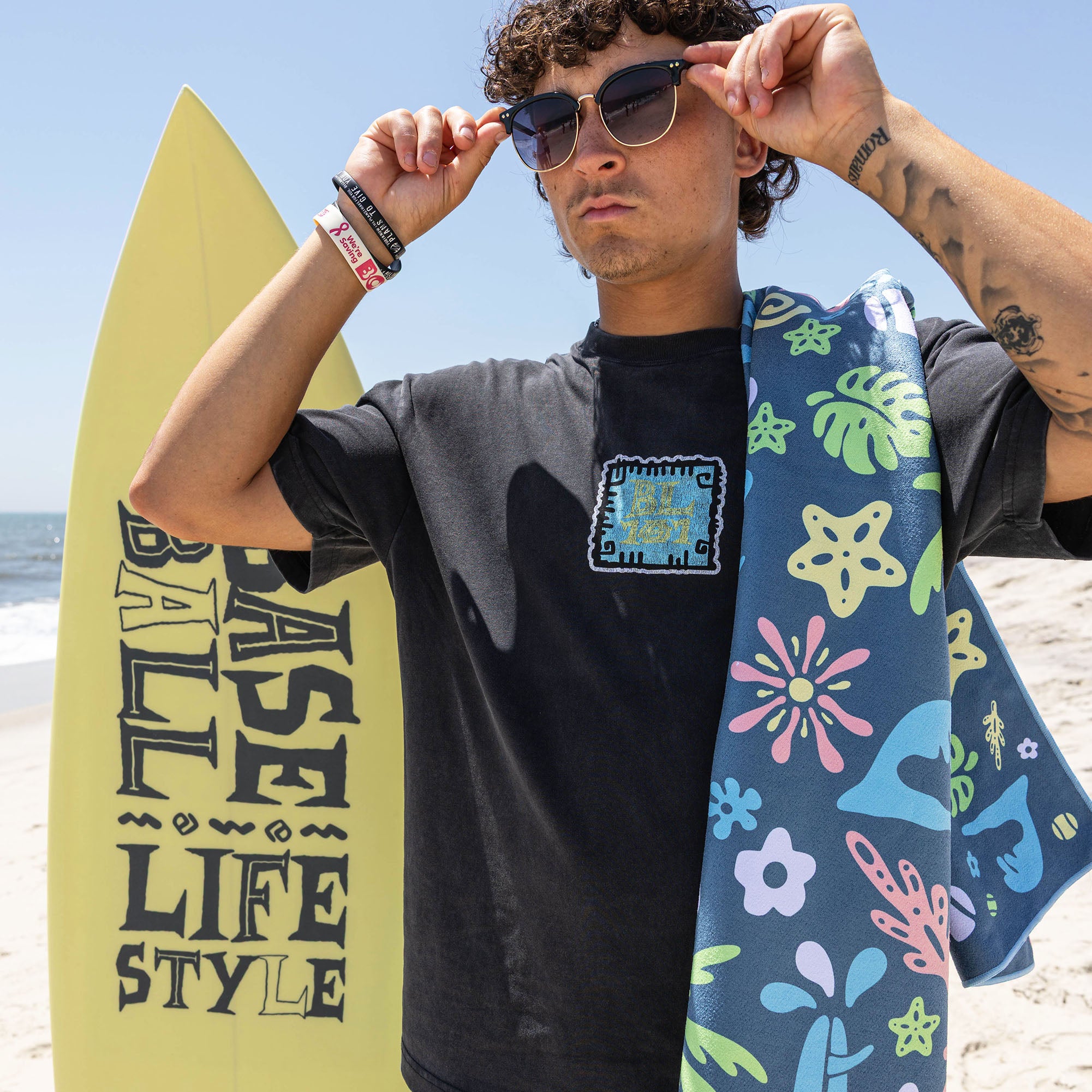 Surfside Slugger Beach Towel - Baseball Lifestyle 101