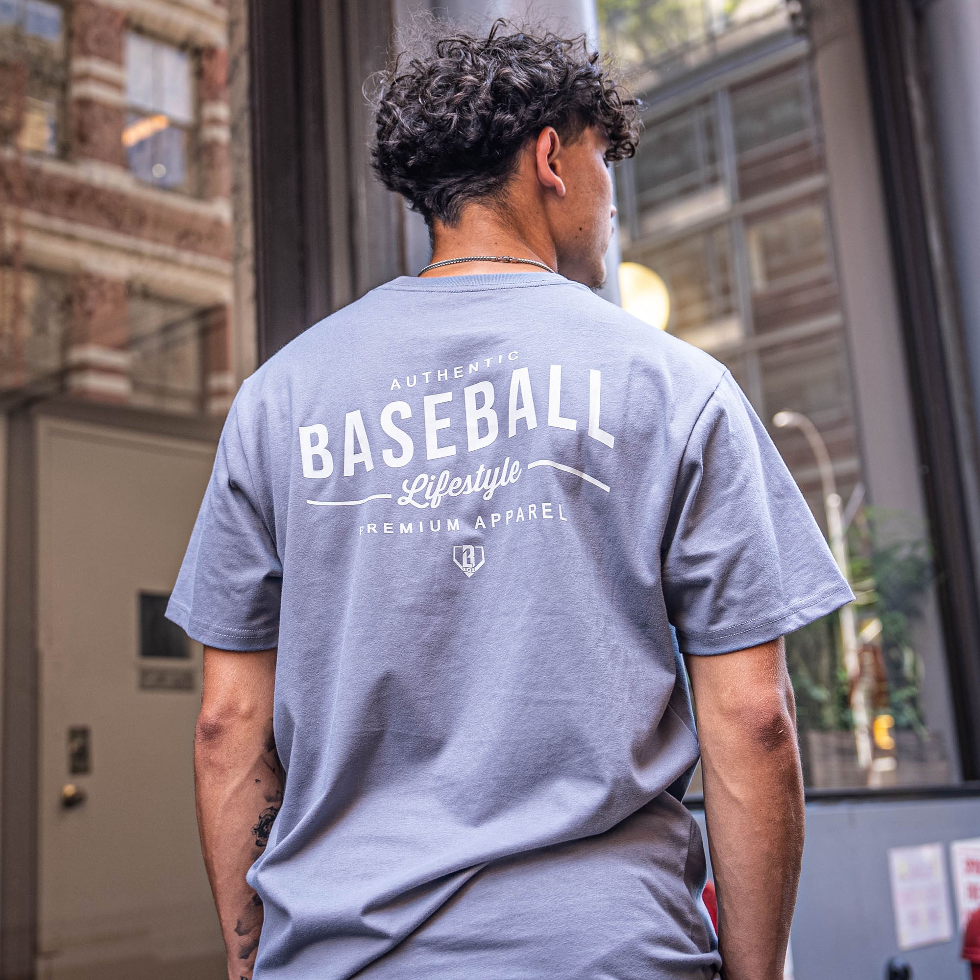 あ*お様 BE:FIRST BASEBALL SHIRT Mサイズ　5/31まで BSBL Wave Youth Tee - Cool Gray - Baseball Lifestyle 101