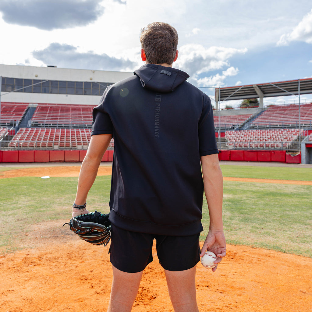 BSBL-SZN Short Sleeve Youth Hoodie V3 - Blackout