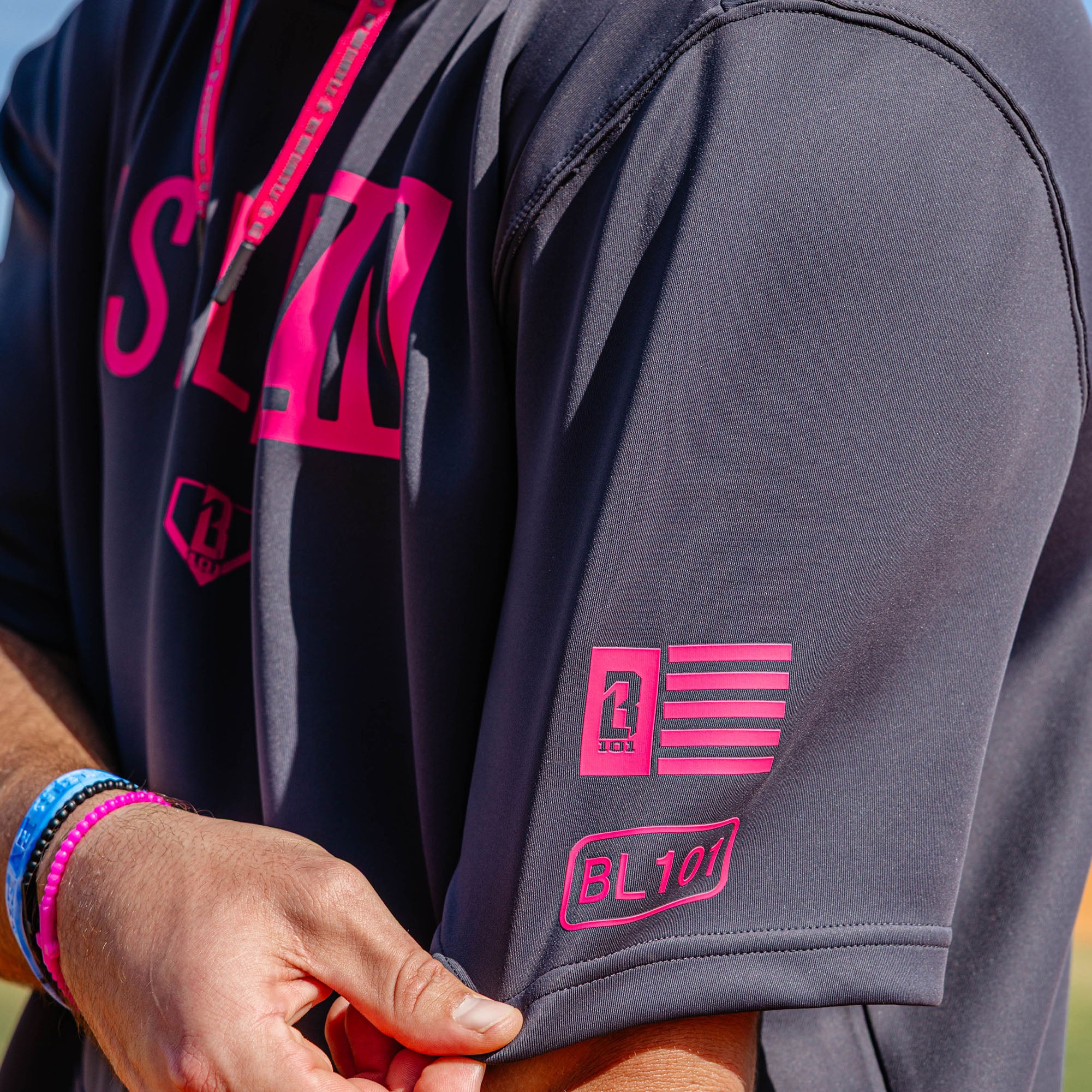 BSBL-SZN Short Sleeve Hoodie V3 - Dark Gray