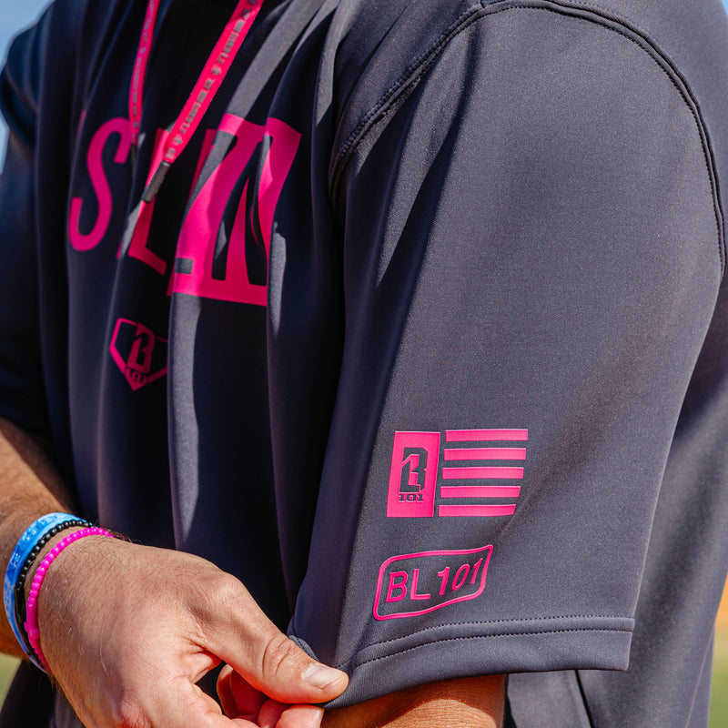 BSBL-SZN Short Sleeve Hoodie V3 - Dark Gray