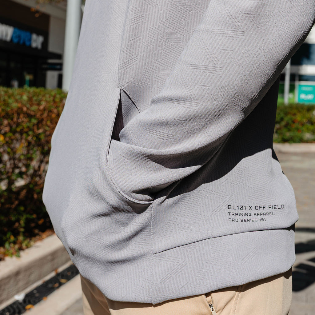 Diamond Tech Jacquard Hoodie - Gray
