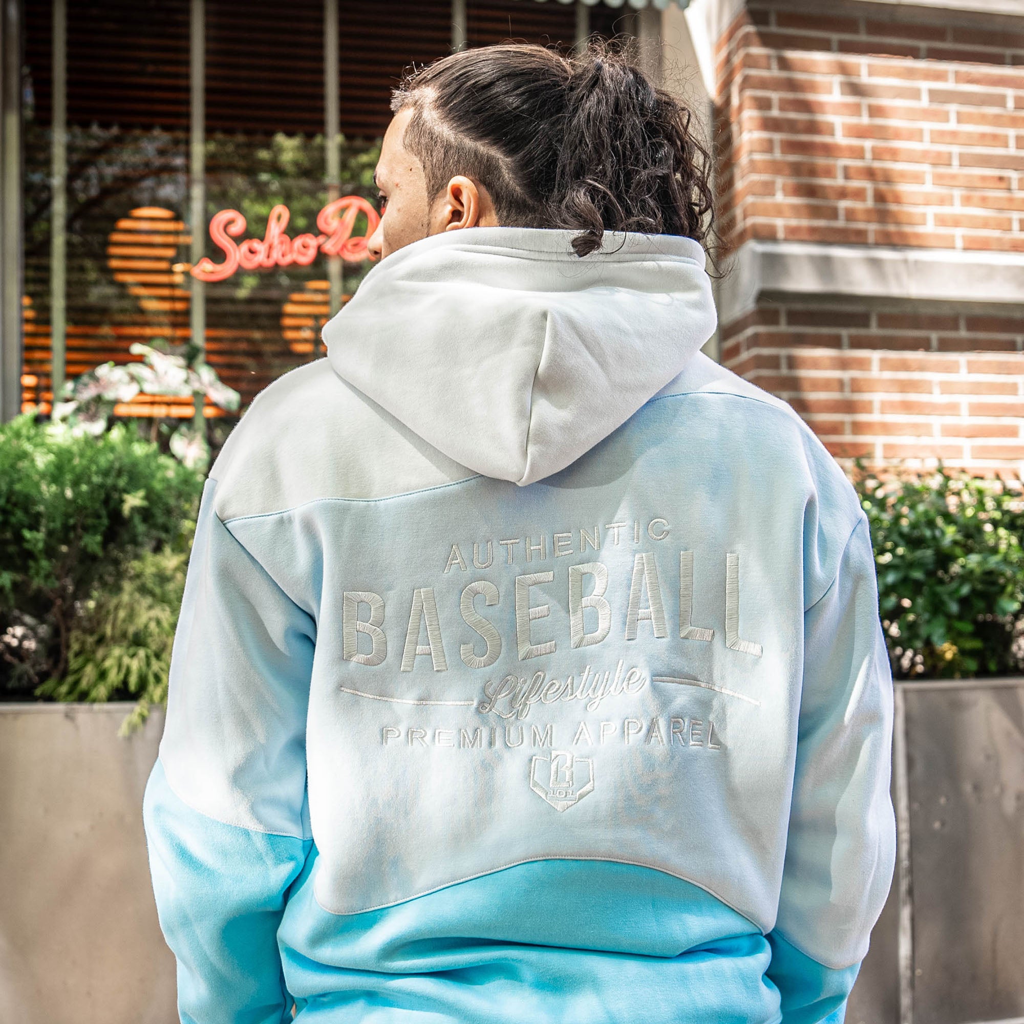 BSBL Wave Youth Hoodie - Light Blue – Baseball Lifestyle 101