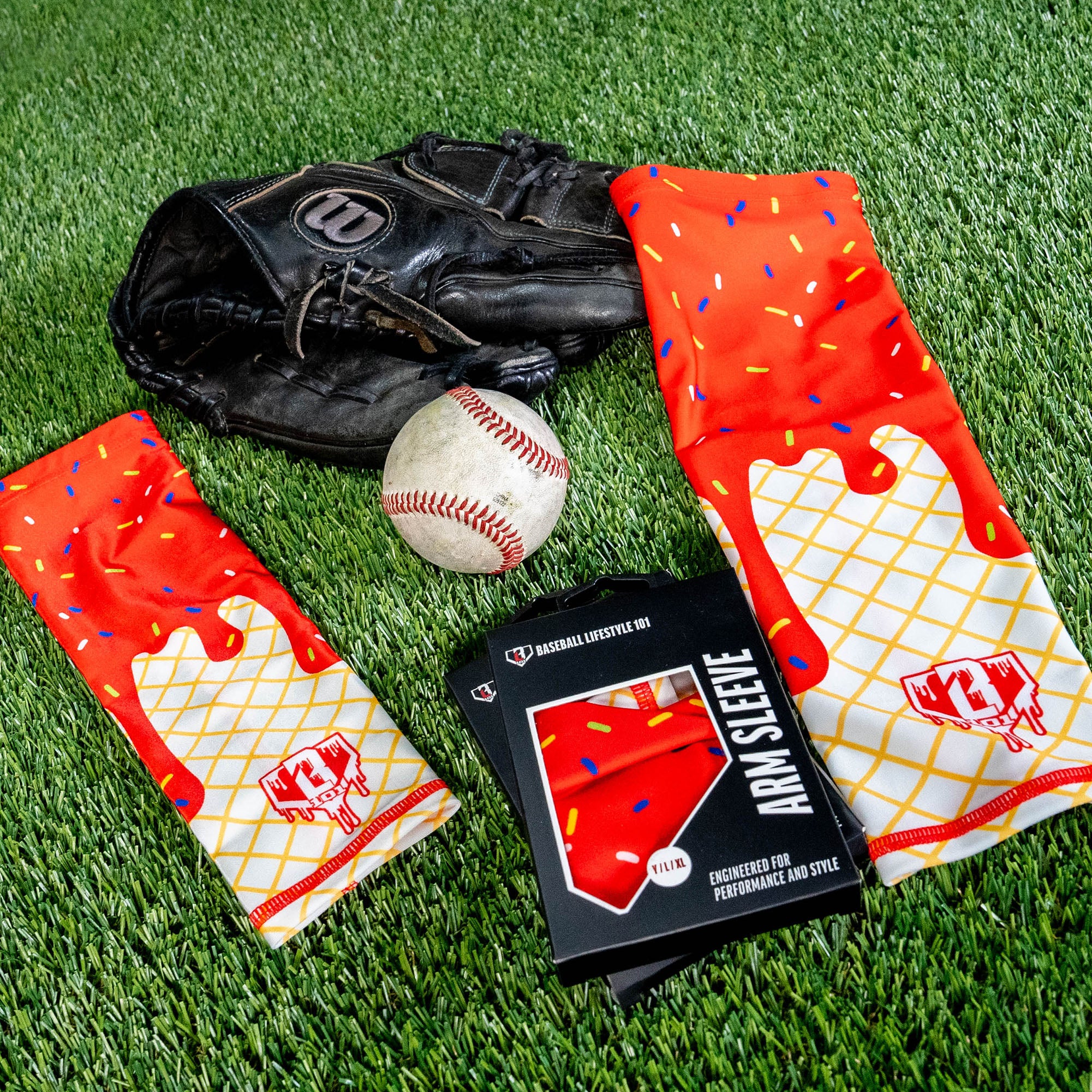 Ice Cream Arm Sleeve - Cherry - Baseball Lifestyle 101