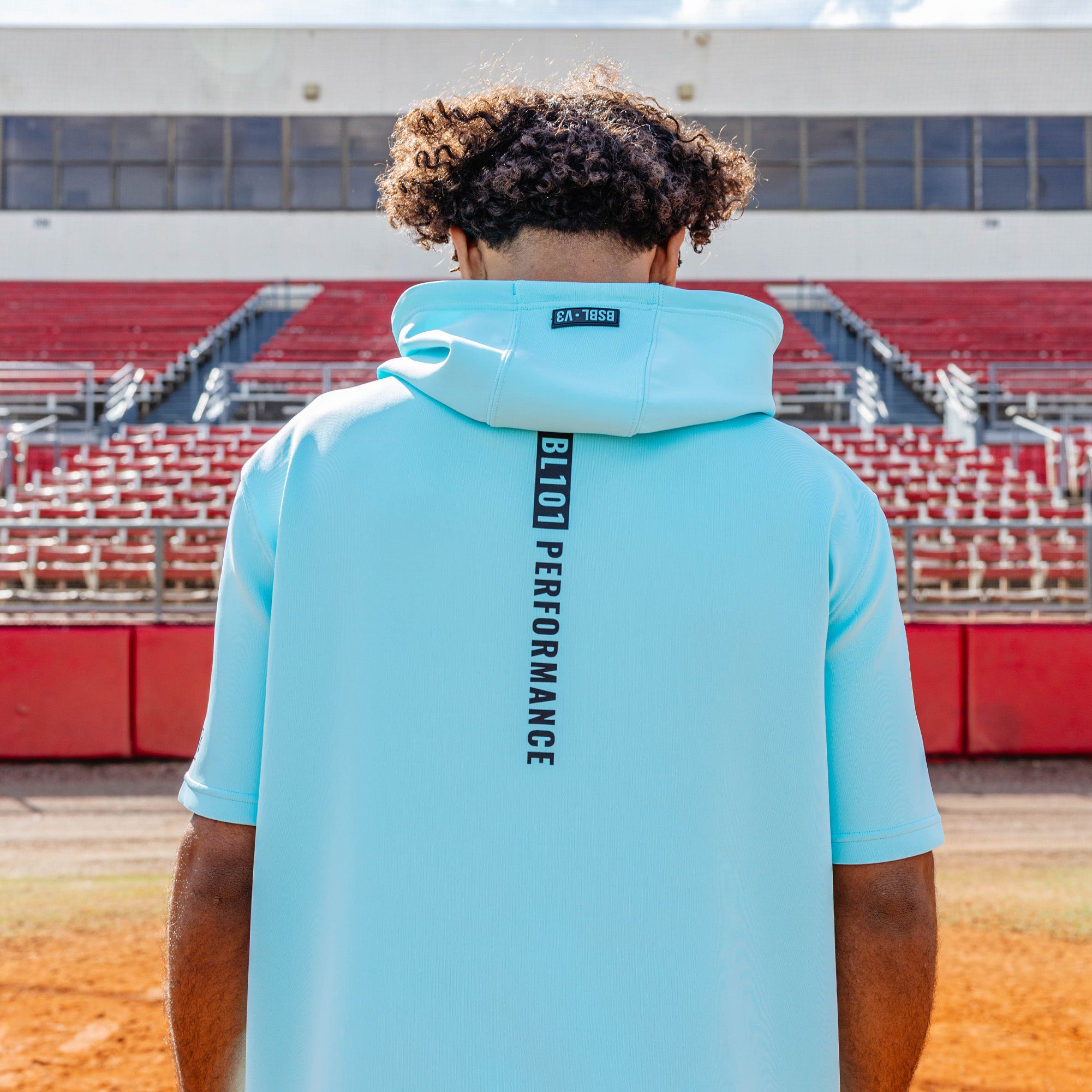 パーカー baybee short sleeve hoodie BSBL-SZN Youth Short Sleeve Hoodie V3 - Puerto Rico - Baseball