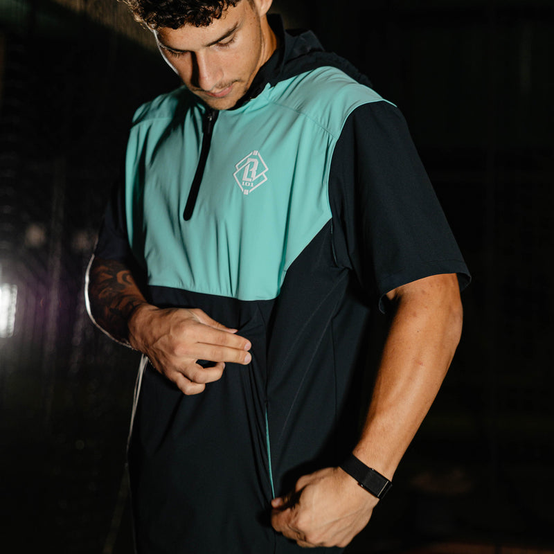 Diamond Tech Pro Cage Jacket - Black/Teal