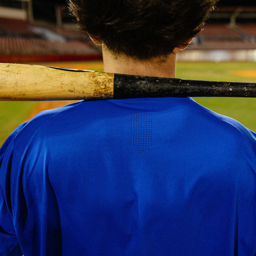 Diamond Tech Vented Youth Tee - Royal Blue