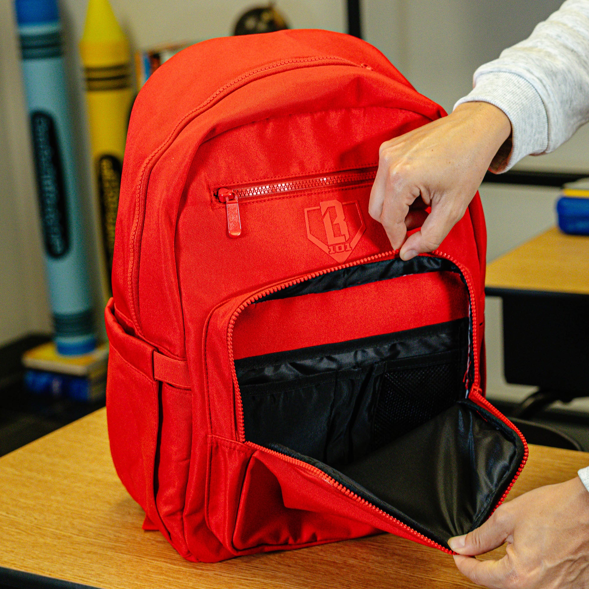 Rotation Backpack - Red - Baseball Lifestyle 101